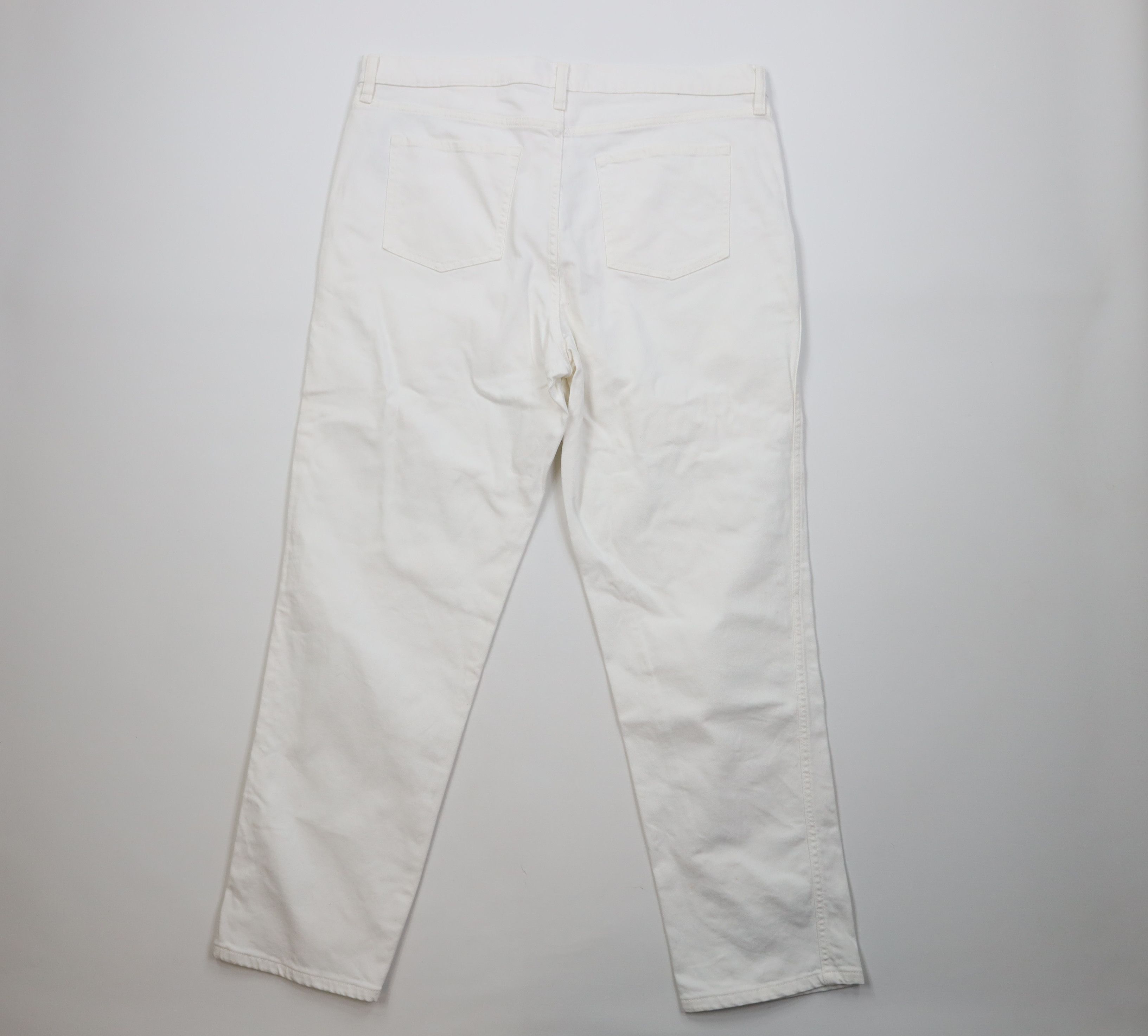 Banana Republic Banana Republic Relaxed Baggy Denim Jeans White Stretch Size 38" / US 16 / IT 52 - 9 Thumbnail