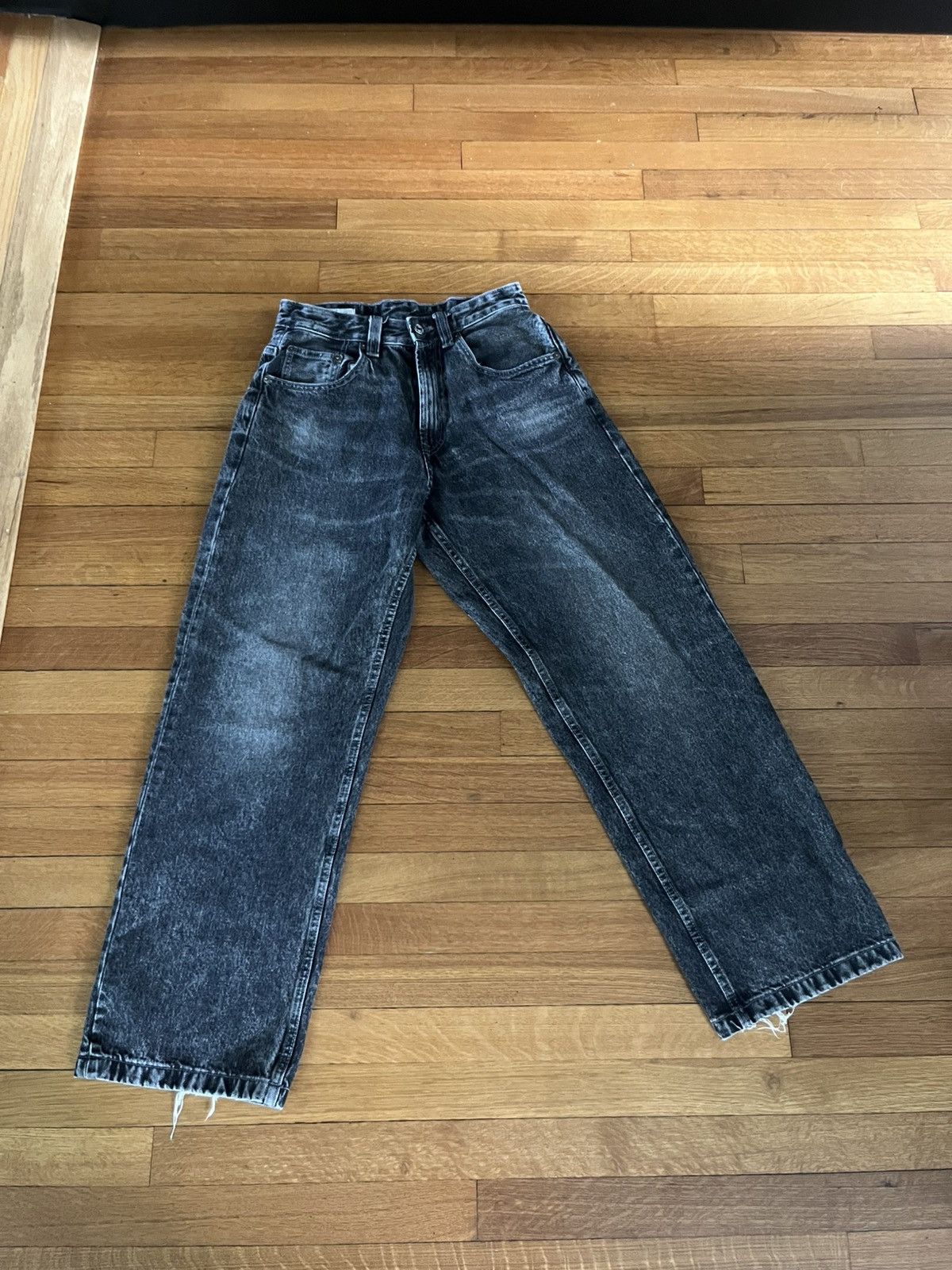 Zara Zara Black Baggy Jeans Size US 28 / EU 44 - 1 Thumbnail