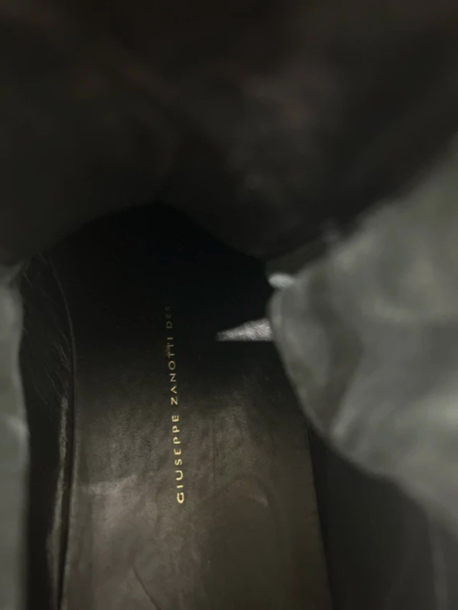 Giuseppe Zanotti Giuseppe Zanotti Croc-Embossed Black Side-Zip Sneaker, 2010s Size US 7 / EU 40 - 4 Thumbnail