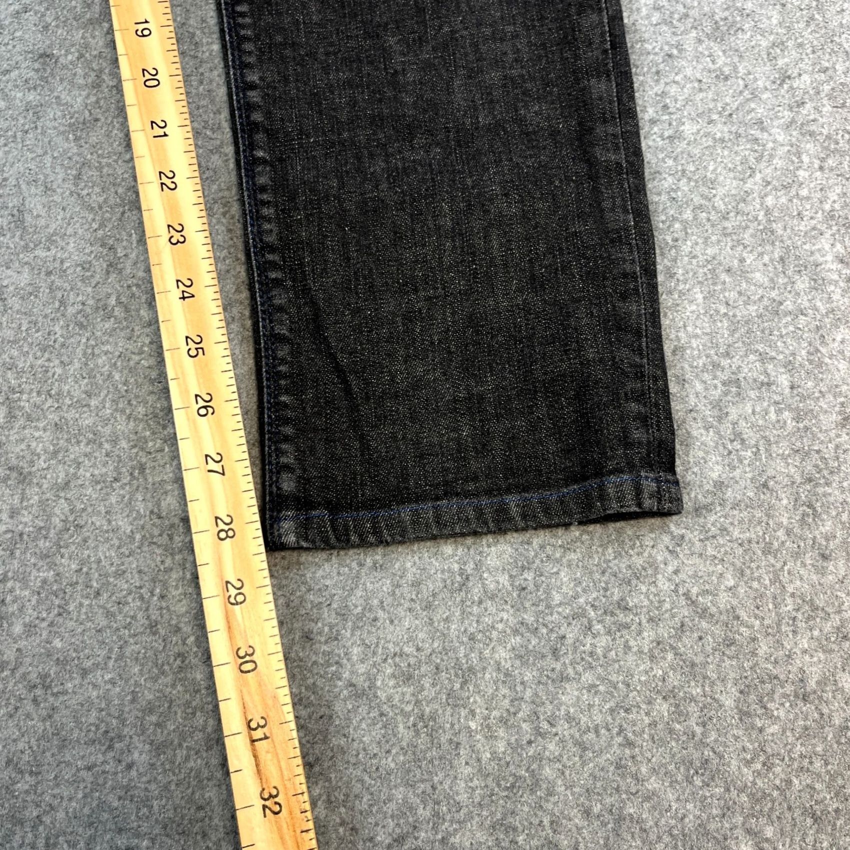 Vintage Armani Jeans Jeans Slim Tapered 32 Mens Dark Black Stretch Neppy GA Size US 32 / EU 48 - 4 Thumbnail