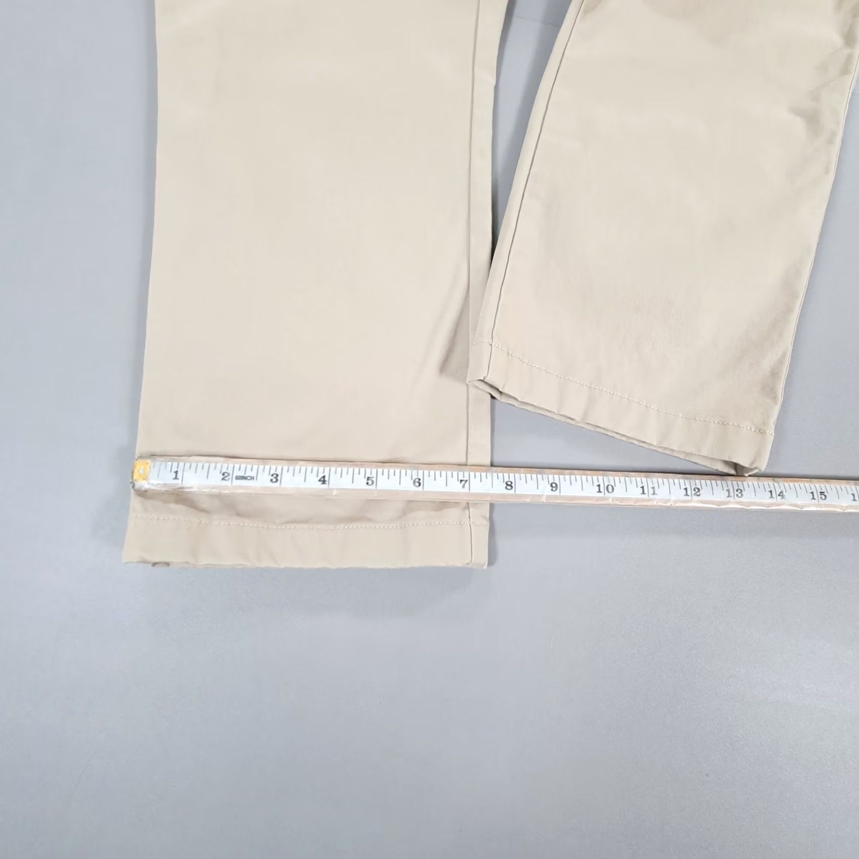 Reiss Reiss Mens Chinos Trousers Beige W36 L25 Pitch Cotton Stretch Pants Slim Flat Front Zip Fly Pockets Casual Mens Size US 36 / EU 52 - 7 Thumbnail