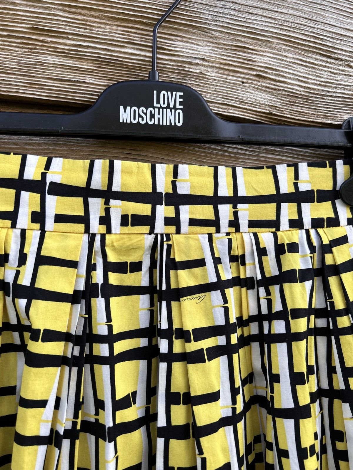 Gucci 00s Vintage Gucci Plaid Checkered Midi Skirt In Yellow 40 Size 27" / US 4 / IT 40 - 2 Thumbnail