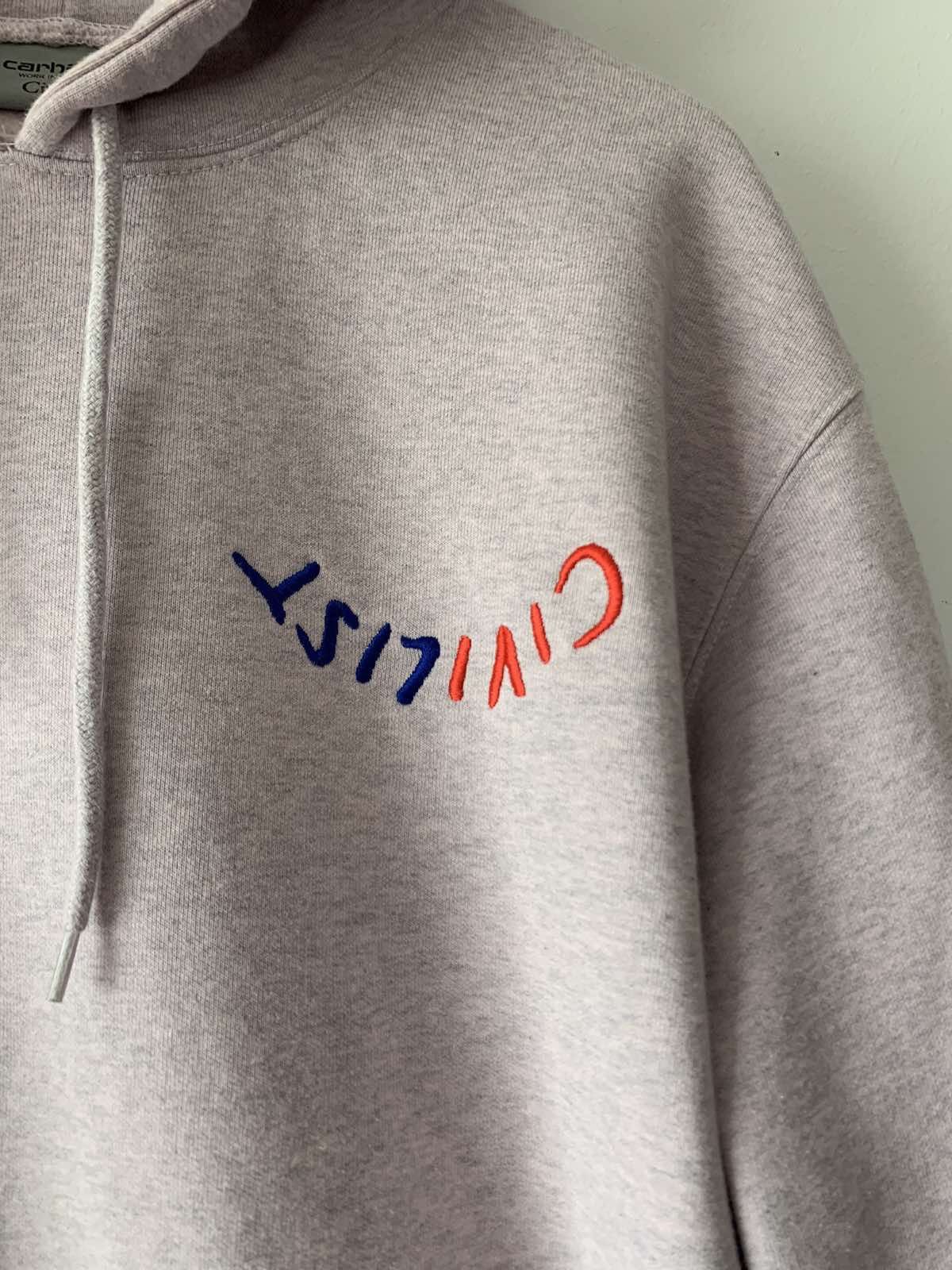 Carhartt 🔥🔥 Civilist x Carhartt WIP Hooded Logo Sweatshirt Size US L / EU 52-54 / 3 - 4 Thumbnail