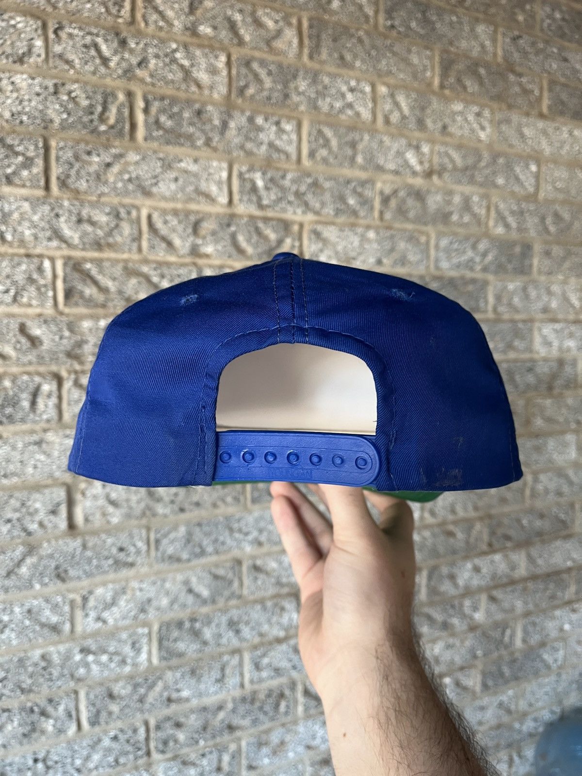 Sports Specialties × Vintage Vintage 90’s SMU Split Bar NCAA SnapBack Hat Size ONE SIZE - 3 Thumbnail