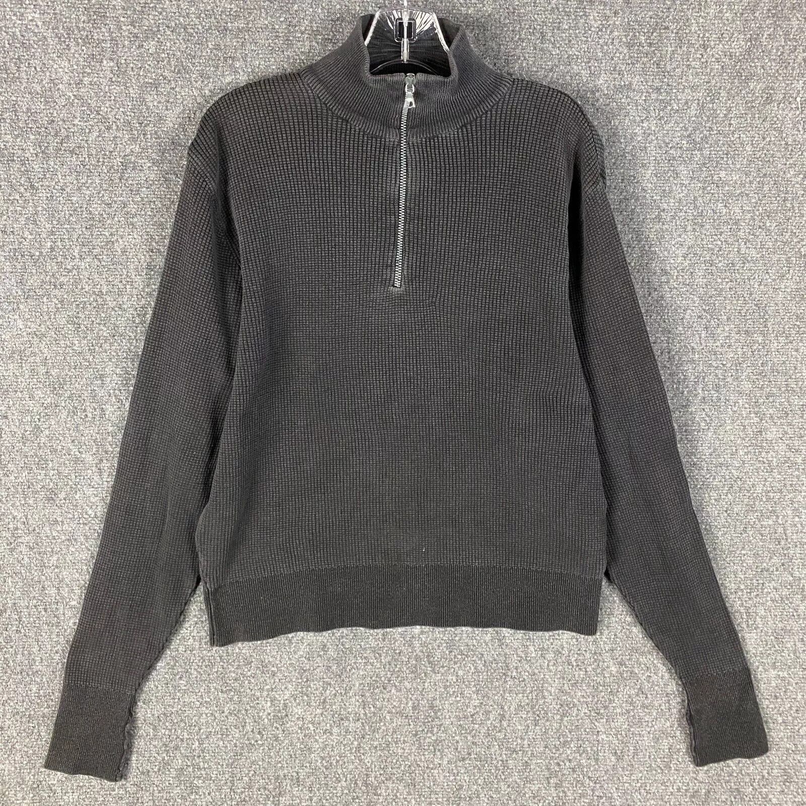 Other Polo Sport 1/4 Zip Pullover Waffle Knit Men's Large Gray L Size US L / EU 52-54 / 3 - 1 Thumbnail