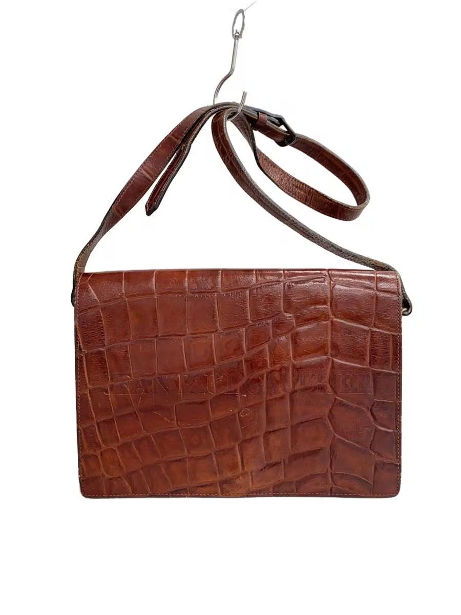 Jean Paul Gaultier Crocodile Embossed Leather Shoulder Bag Size ONE SIZE - 1 Thumbnail