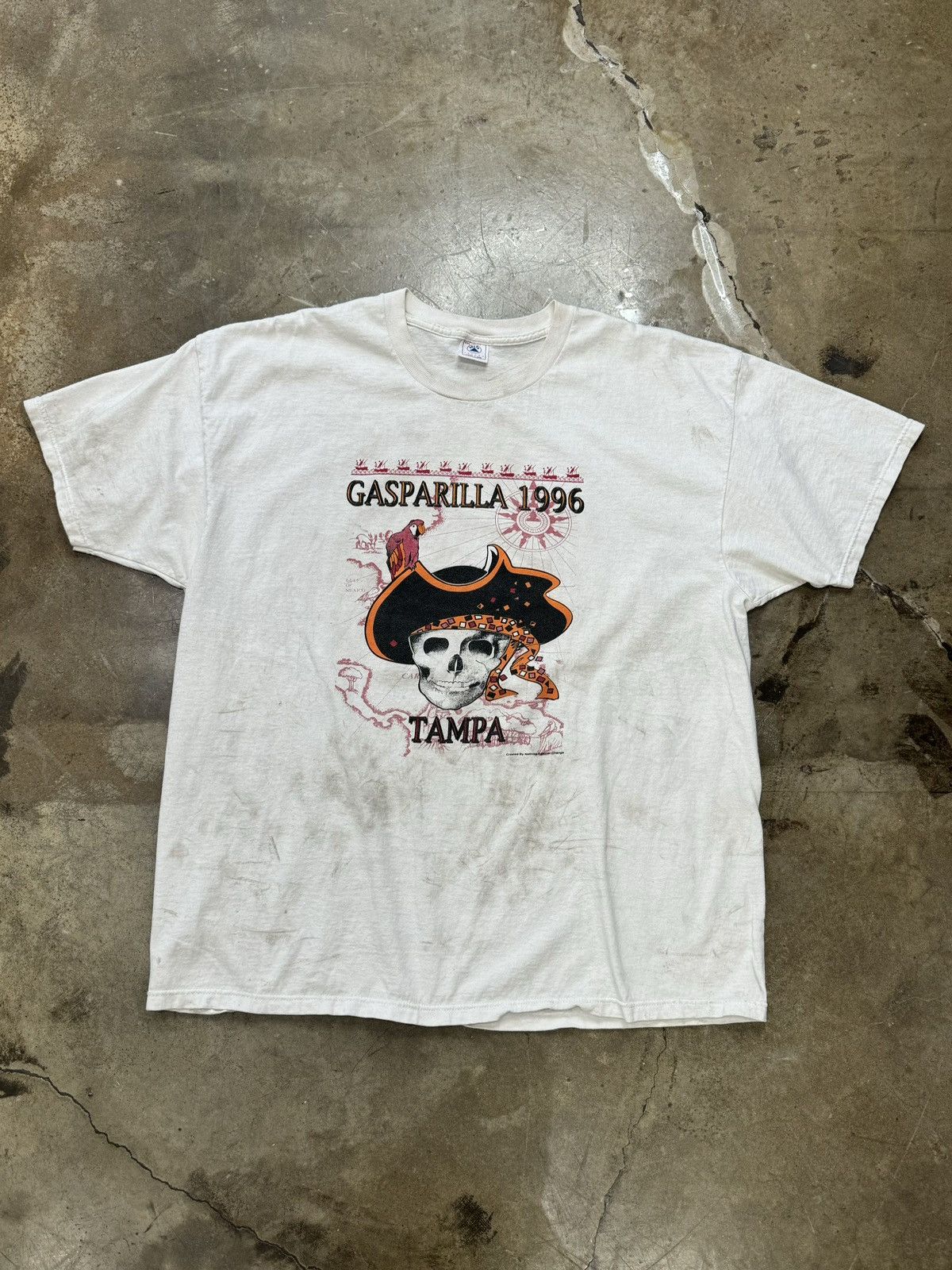 Delta Vintage 1996 Gasparilla Tampa Pirate Tee XL Size US XXL / EU 58 / 5 - 2 Thumbnail