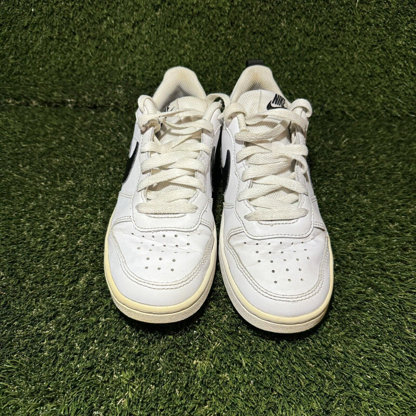 Nike Size 5W/3.5Y (GS) - Nike Court Borough Low 2 White/ Black Size US 5 / IT 35 - 2 Thumbnail