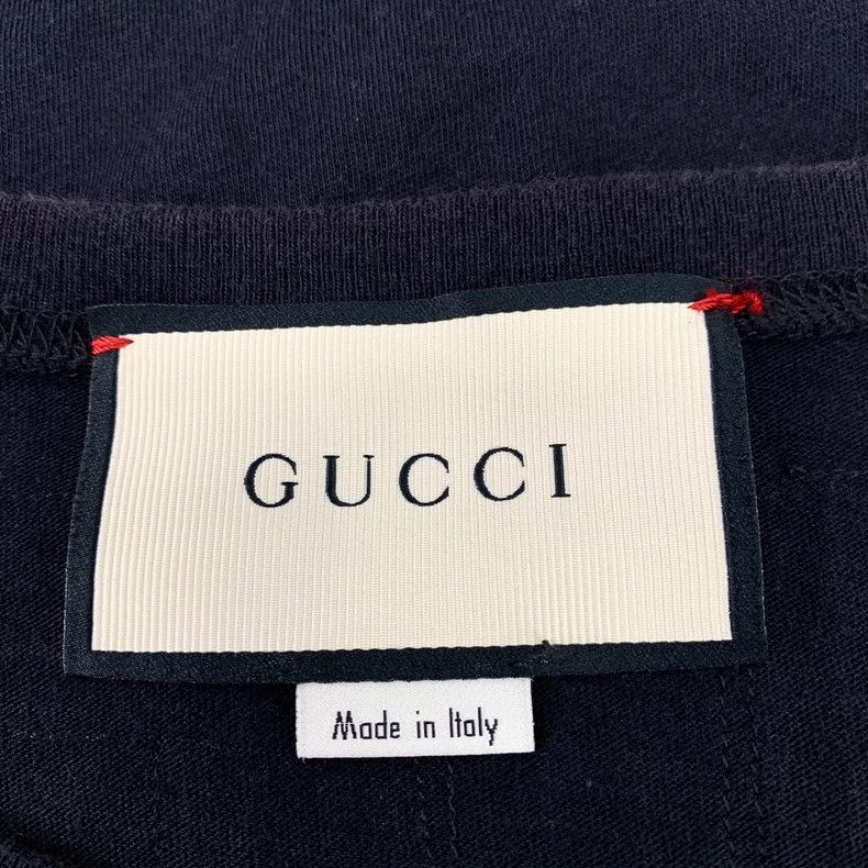 Gucci Gucci Black printed sequin decoration round-neck cotton sho Size US M / EU 48-50 / 2 - 7 Thumbnail