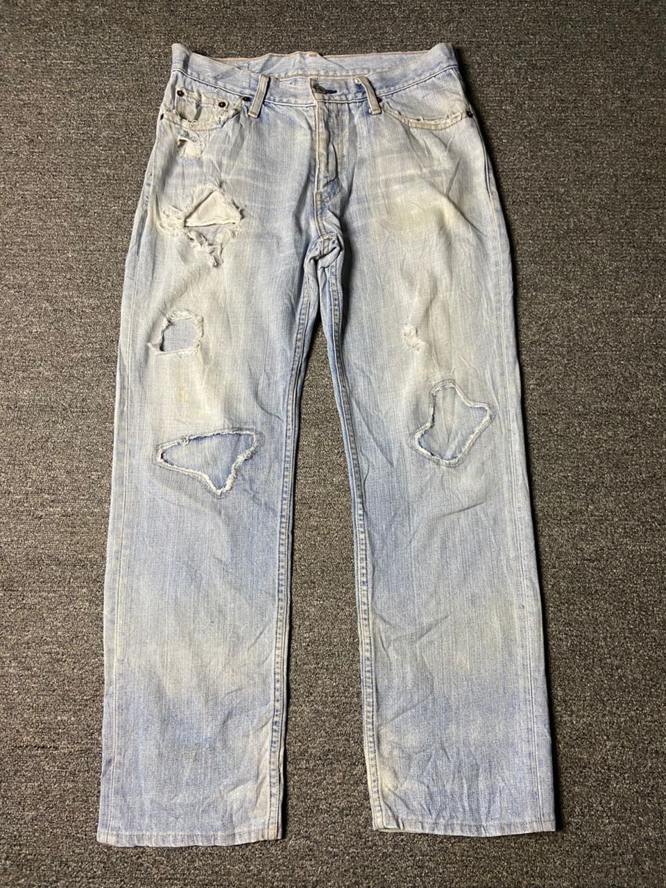 Levi's Levis Strauss Co. Distressed Denim Jeans (157) Size US 32 / EU 48 - 1 Thumbnail