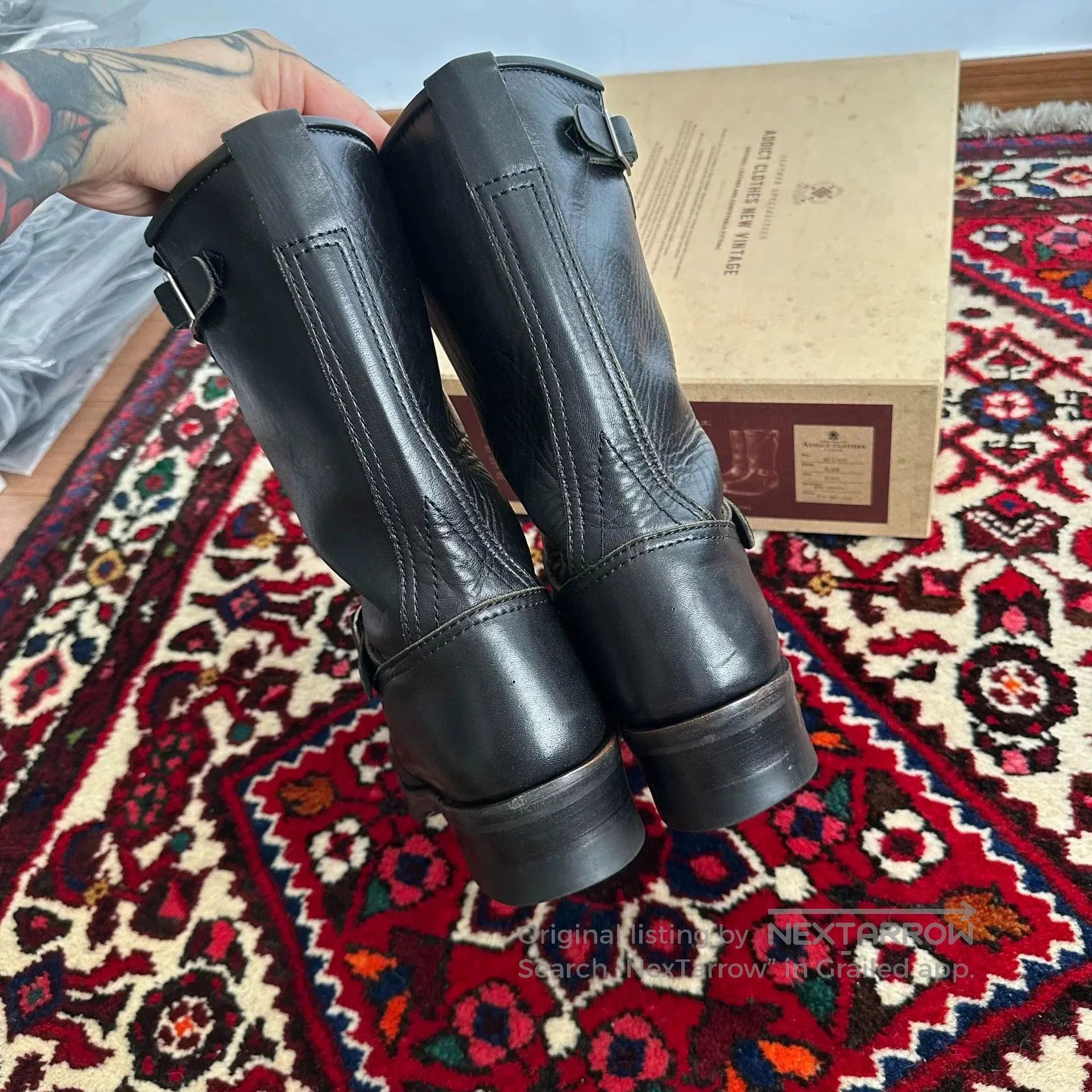 Viberg black engineer boots for men. Size US 8 / EU 41 - 7 Thumbnail