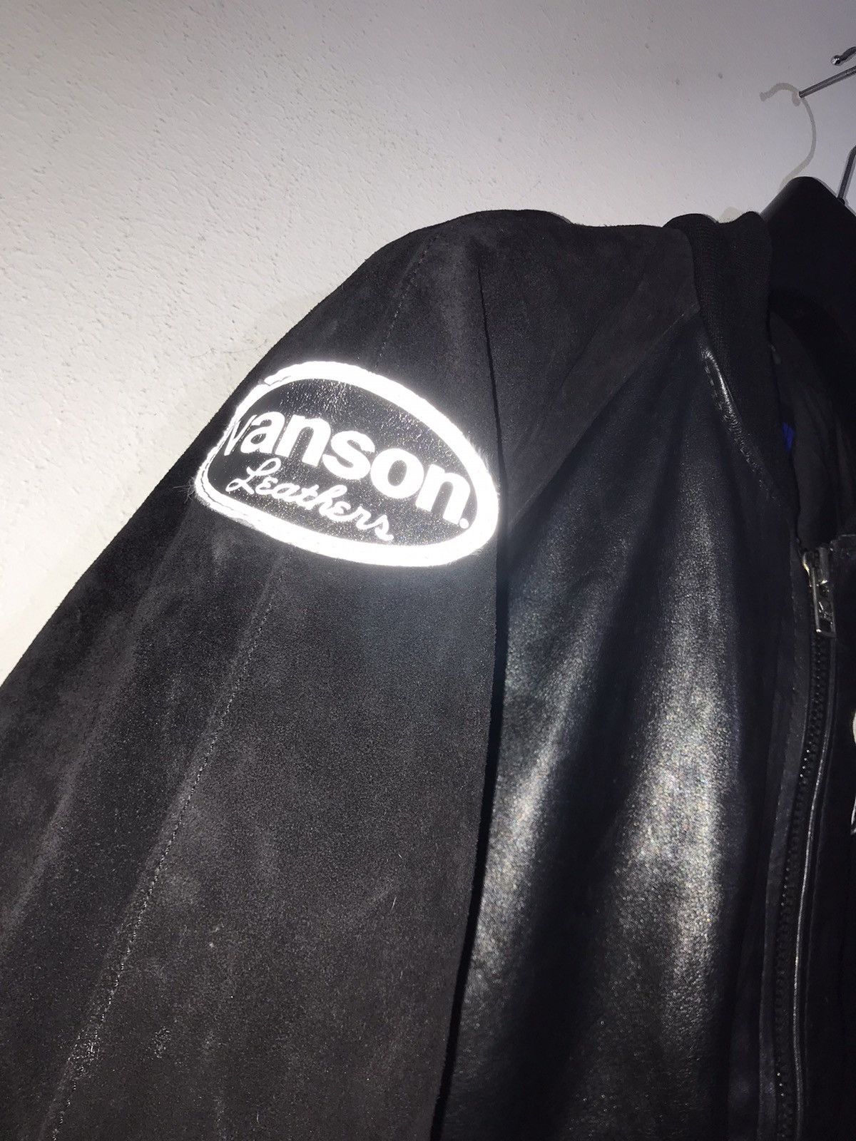 Vanson Leathers VANSON STADIUM JACKET LARGE Size US L / EU 52-54 / 3 - 4 Thumbnail