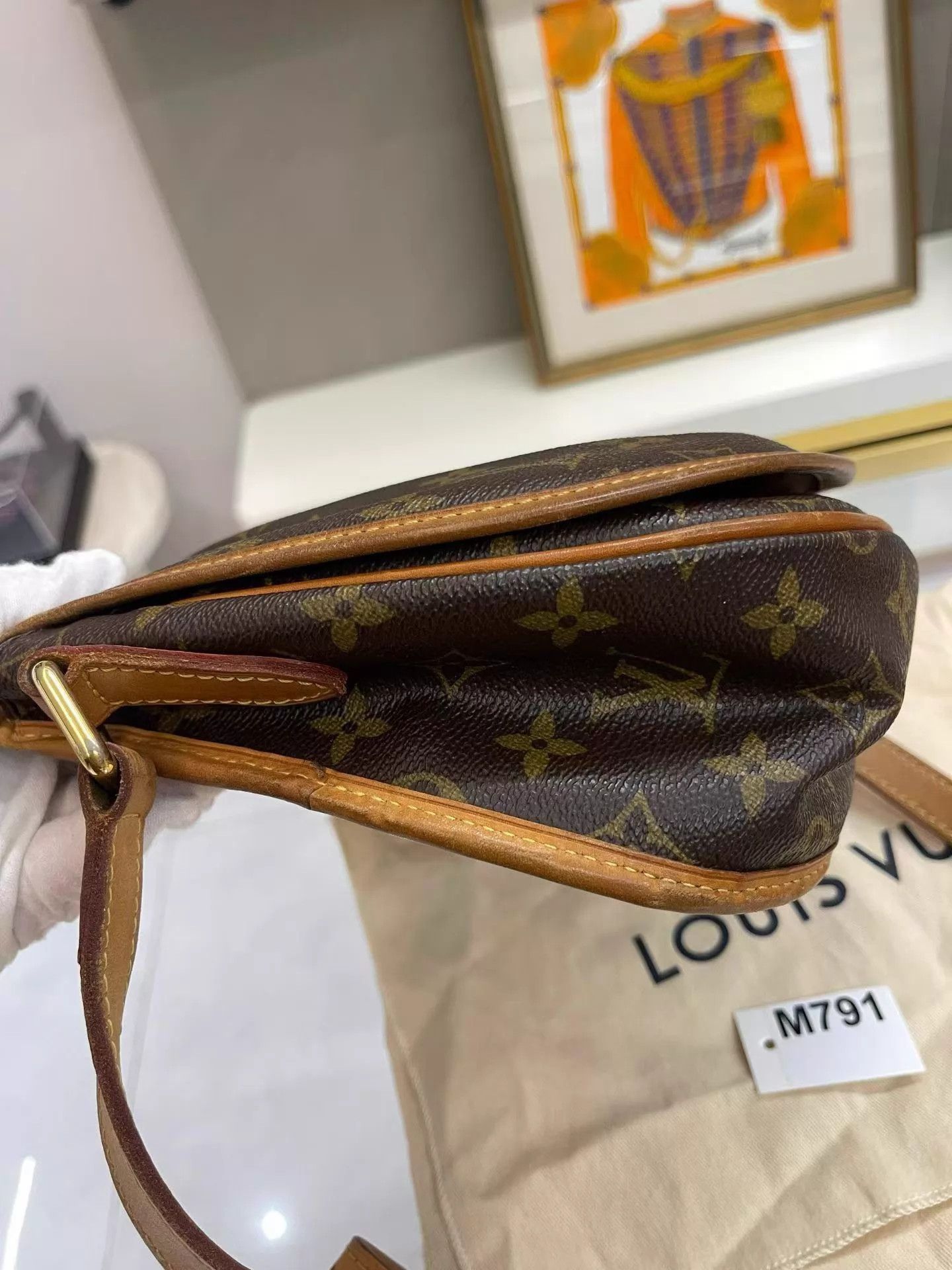 Louis Vuitton Louis Vuitton Pumpkin PM Bag 28x21x8 Good Condition Size ONE SIZE - 4 Thumbnail