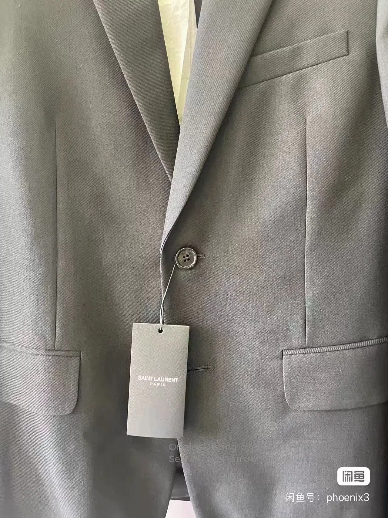 Yves Saint Laurent YSL Le Smoking Dark Gray Blazer. Size M / US 6-8 / IT 42-44 - 3 Thumbnail