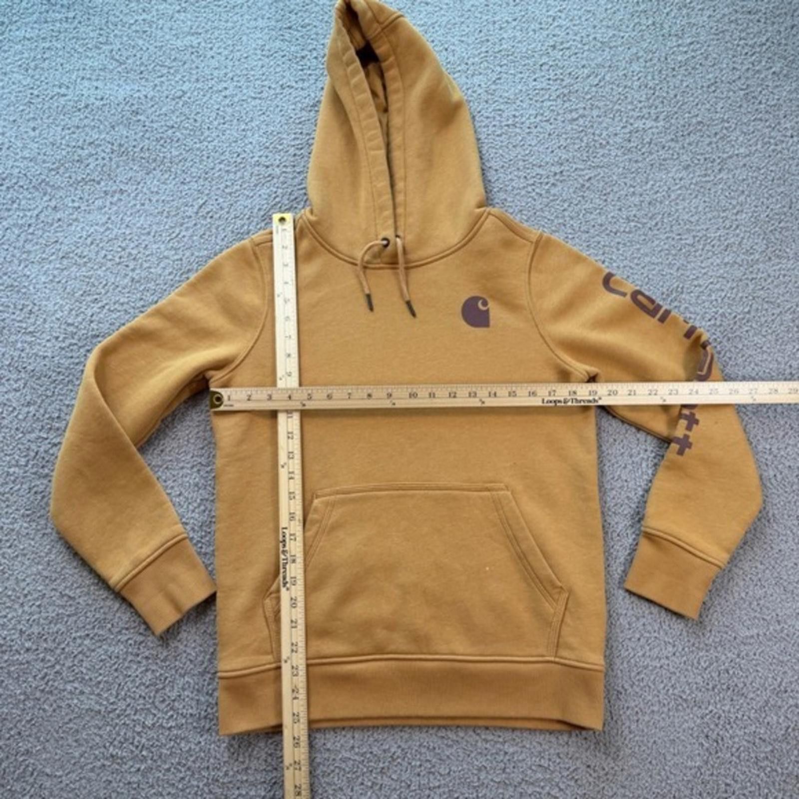 Carhartt Carhartt Youth S Brown Hoodie Relaxed Pullover Kids S (4–6) Size US S / EU 44-46 / 1 - 2 Thumbnail