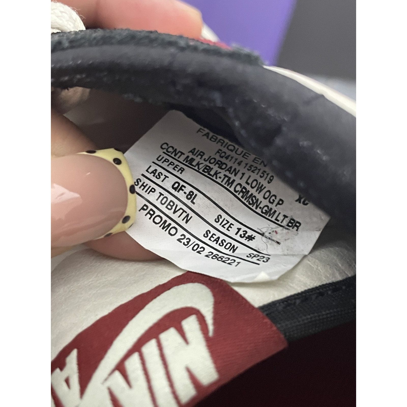 Jordan Brand AIR JORDAN 1 LOW OKLAHOMA SOONERS PE SIZE 13 NEW Size US 13 / EU 46 - 6 Thumbnail