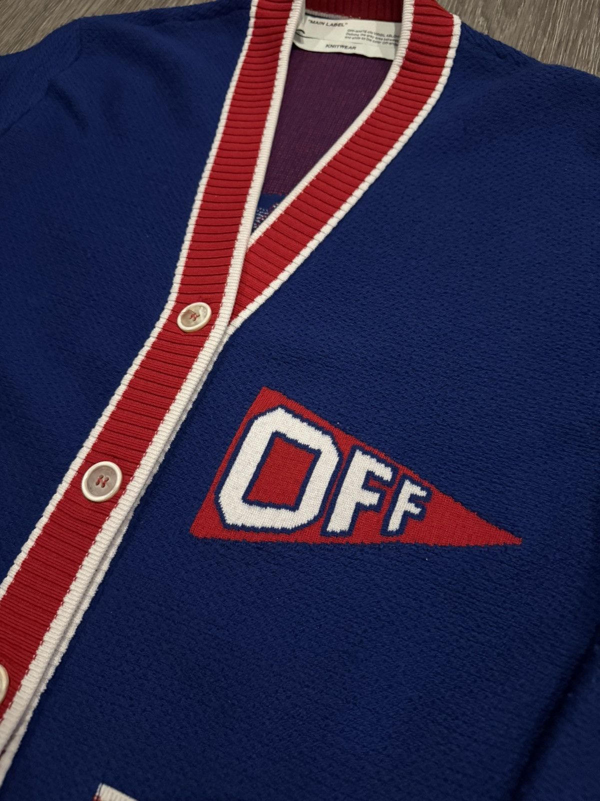 Off-White Off White Flags Cardigan Sweater Size US L / EU 52-54 / 3 - 4 Thumbnail