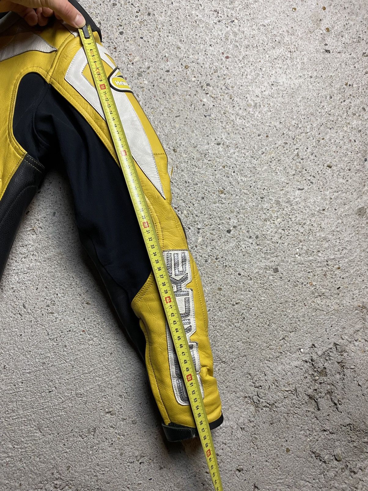 Hein Gericke Hein hericke vintage motorcycle leather jacket y2k yellow Size US M / EU 48-50 / 2 - 12 Thumbnail