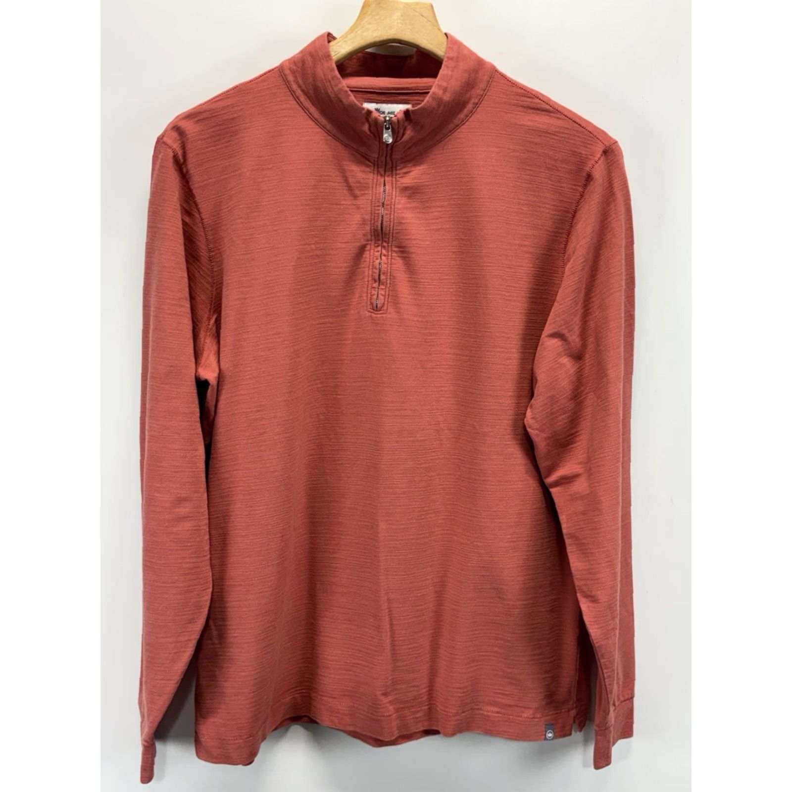 Peter Millar Peter Millar 1/4 Zip Pullover Shirt Men’s Large Cotton Blend Golf Slub Knit Coral/orangish Pink Mens Size US L / EU 52-54 / 3 - 2 Thumbnail