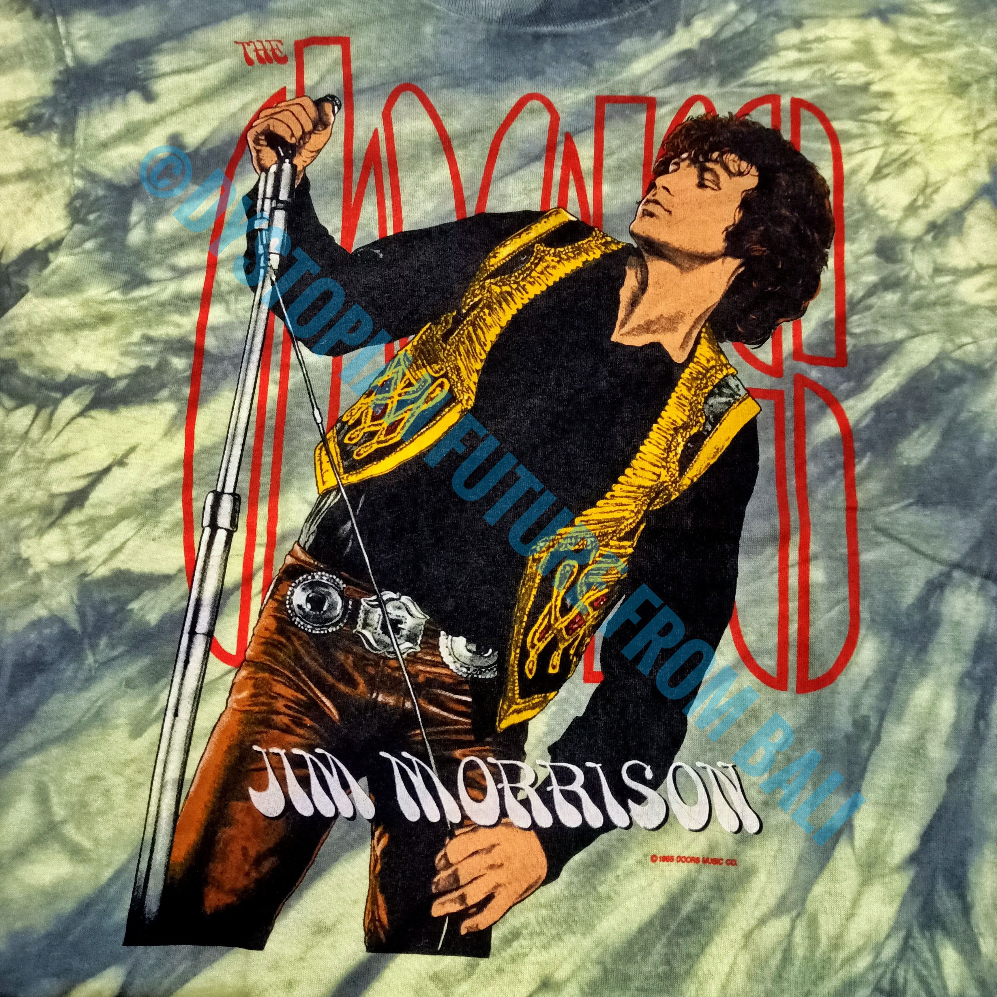 Band Tees Vintage 1988 The Doors - Jim Morrison Tie Dye Band T-shirt Size US L / EU 52-54 / 3 - 3 Thumbnail
