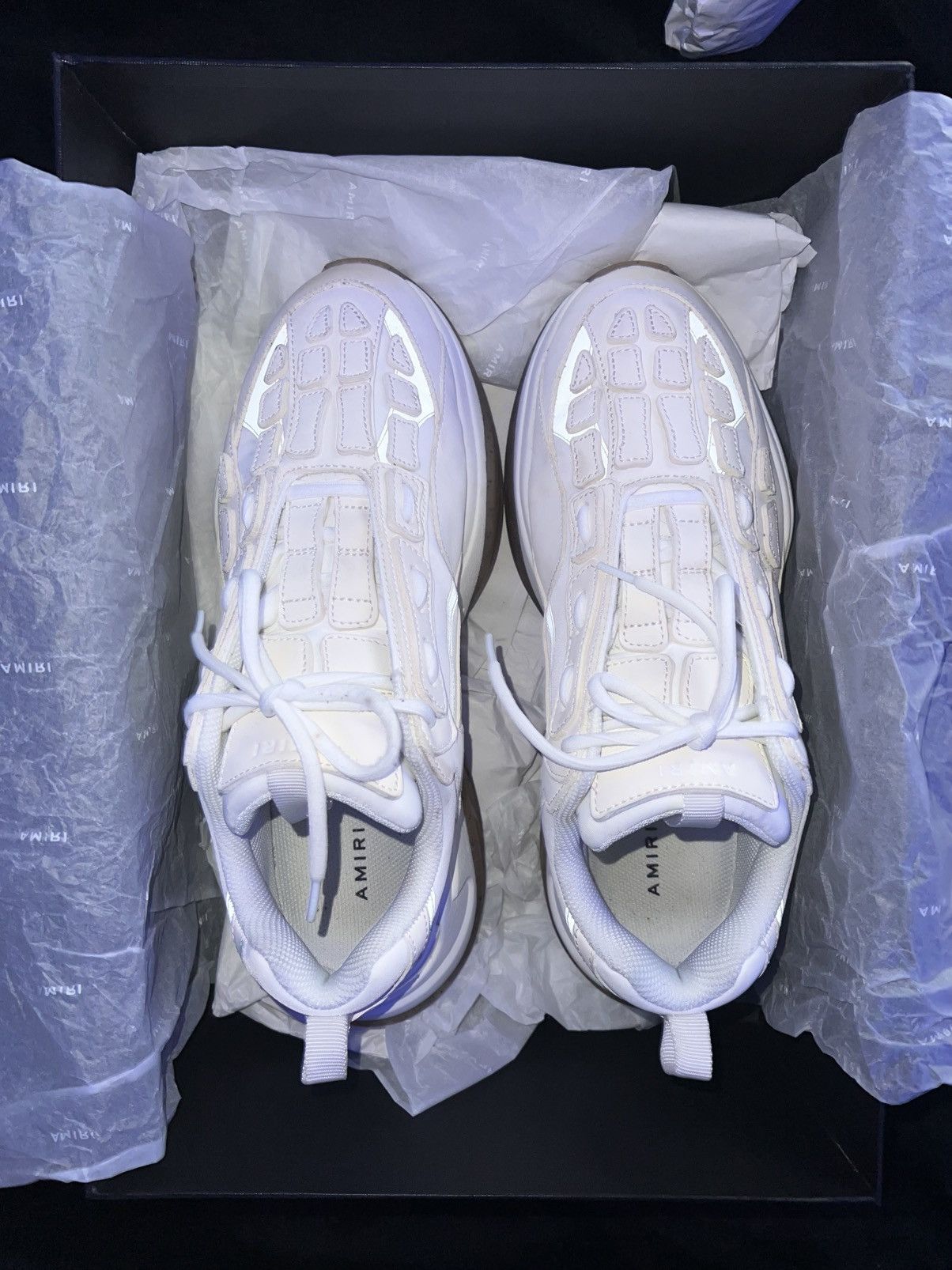 Amiri Amiri bone runner “Alabaster” Size US 12 / EU 45 - 3 Thumbnail