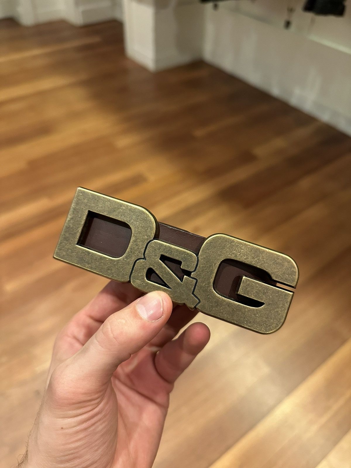 Dolce & Gabbana D&G big buckle belt Size 36 - 1 Thumbnail