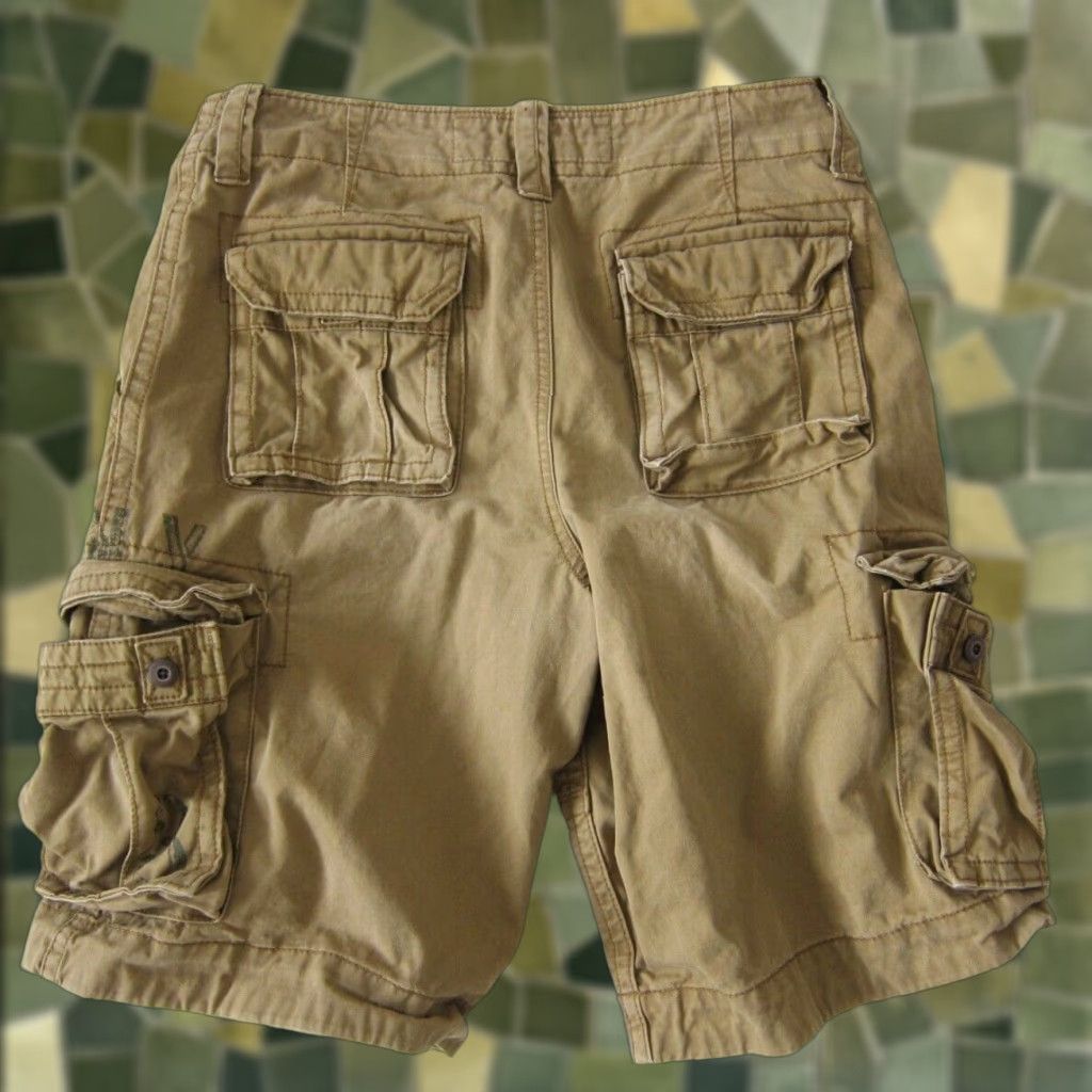 Aeropostale Aeropostale 100% Cotton Brown US-NY Pocket Cargo Shorts Men Size 28 Size US 28 / EU 44 - 1 Thumbnail