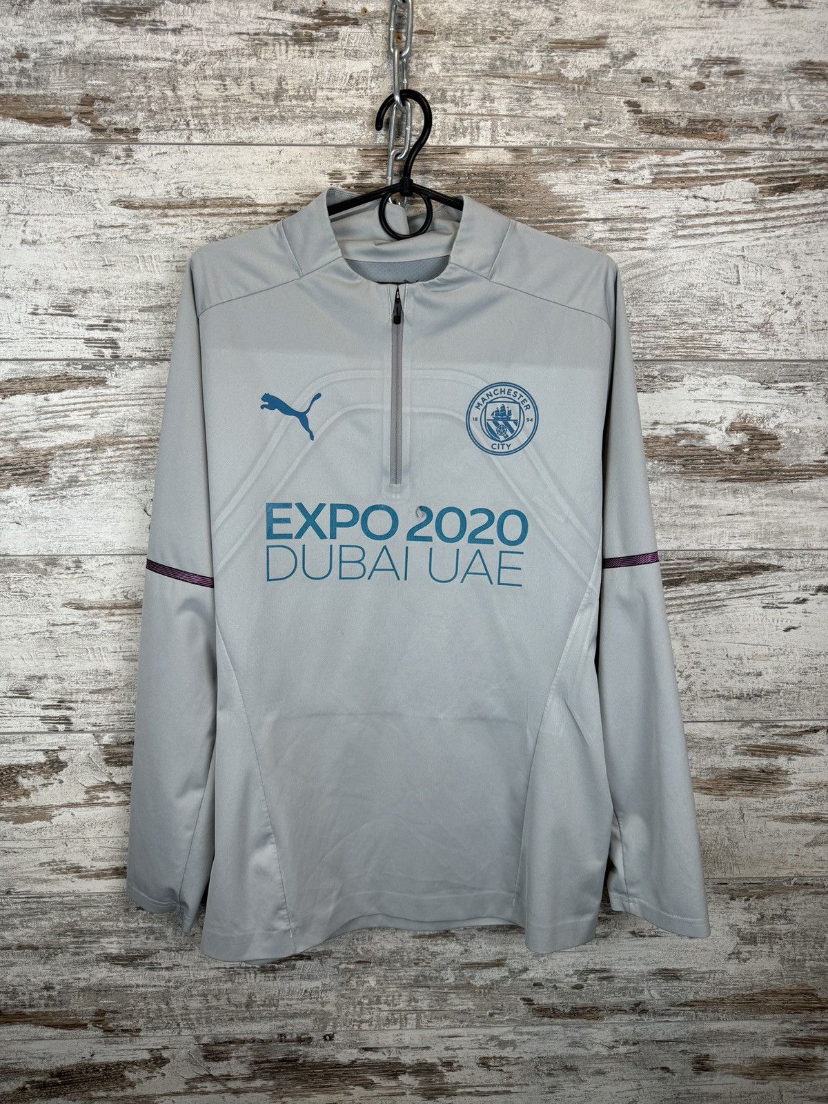 Puma × Vintage Mens Vintage Puma Manchester City FC sweatshirt jersey Size US M / EU 48-50 / 2 - 2 Thumbnail