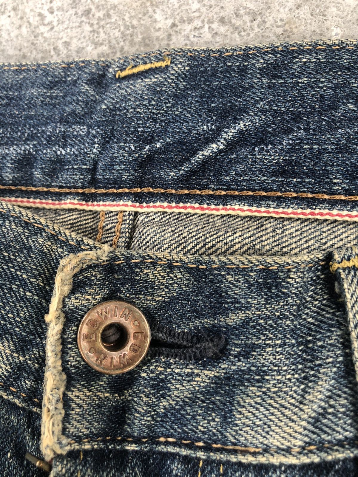 Kapital Vintage Edwin 505 Orange Tab Distressed Denim Size US 32 / EU 48 - 19 Thumbnail