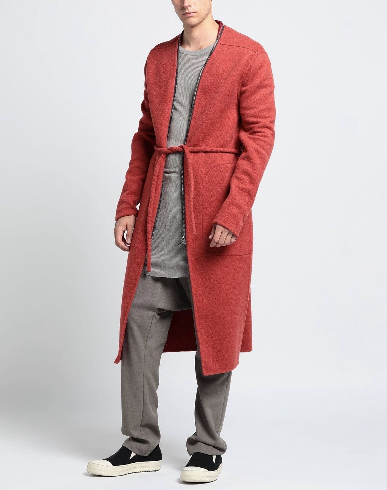 Rick Owens Rick Owens Klaus Coat, Rare Red Sample Size US M / EU 48-50 / 2 - 7 Thumbnail