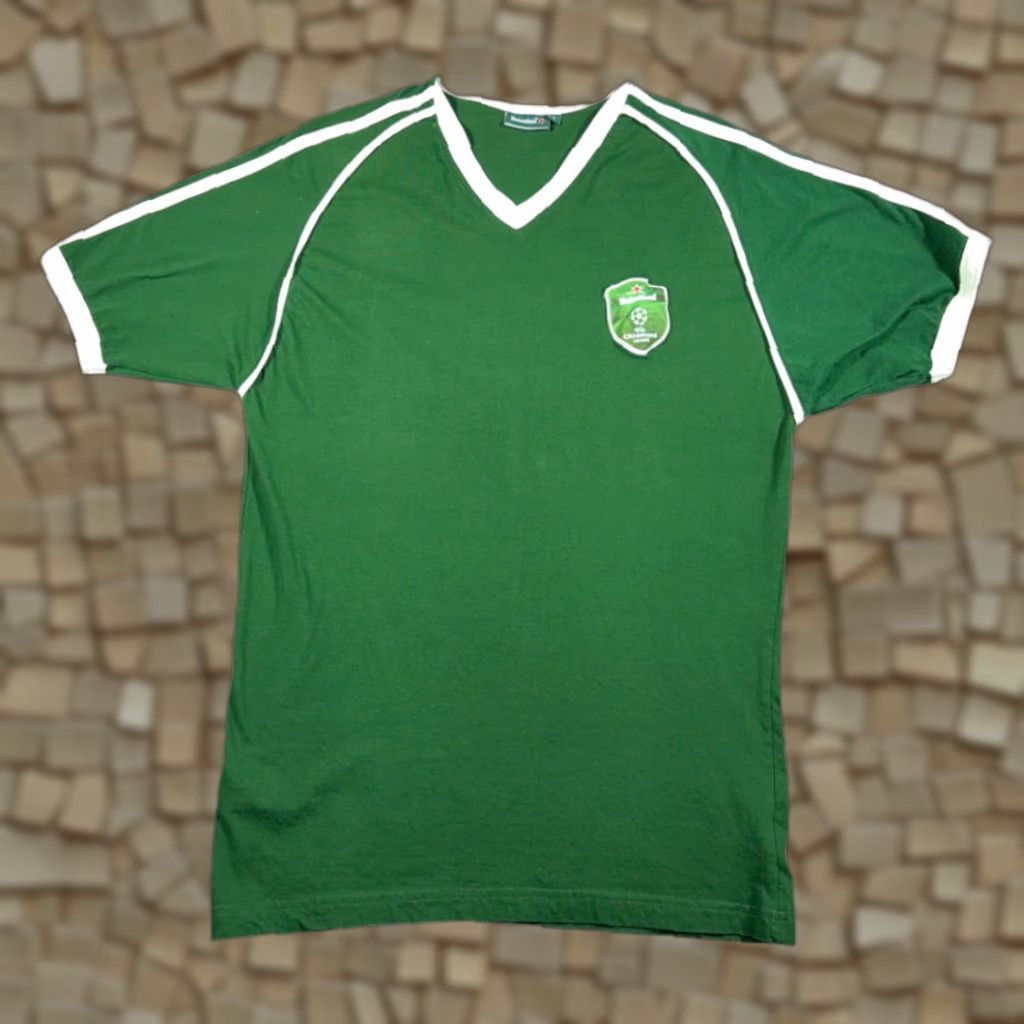 Champion VINTAGE Heineken Soccer Shirt Adult LARGE Green White UEFA Champions League Jersey 20 Size US L / EU 52-54 / 3 - 1 Thumbnail
