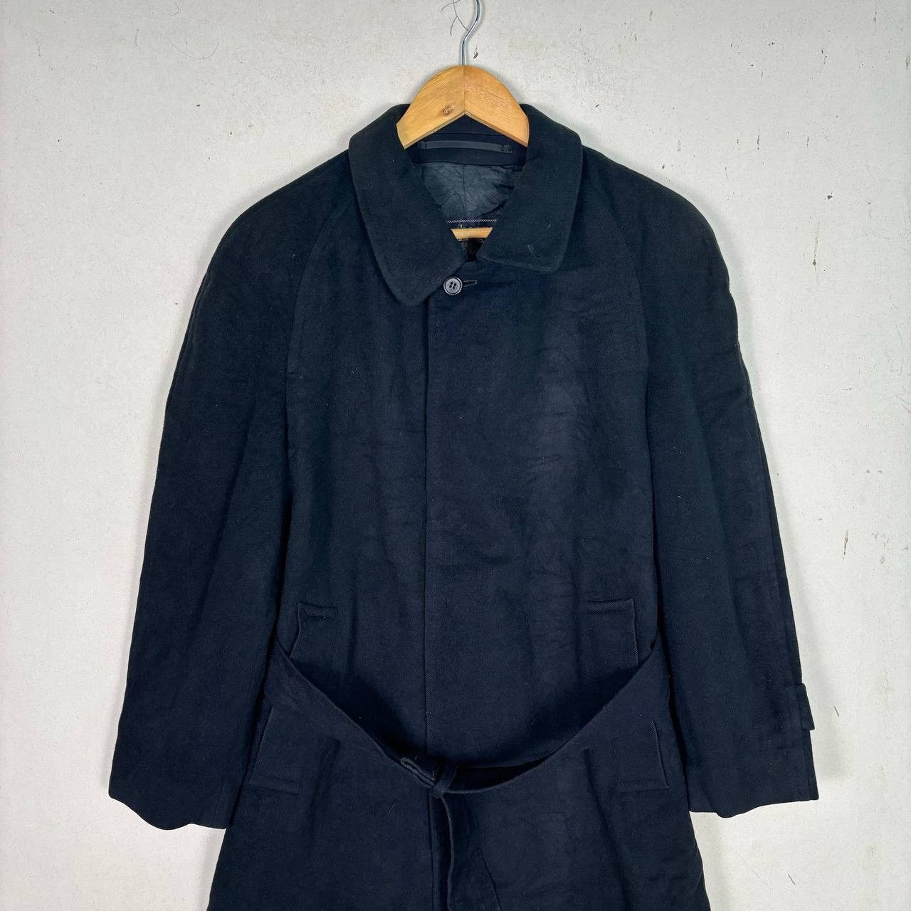 Burberry Burberry Cashmere Long Jacket Trench Coat Black Size US L / EU 52-54 / 3 - 3 Thumbnail