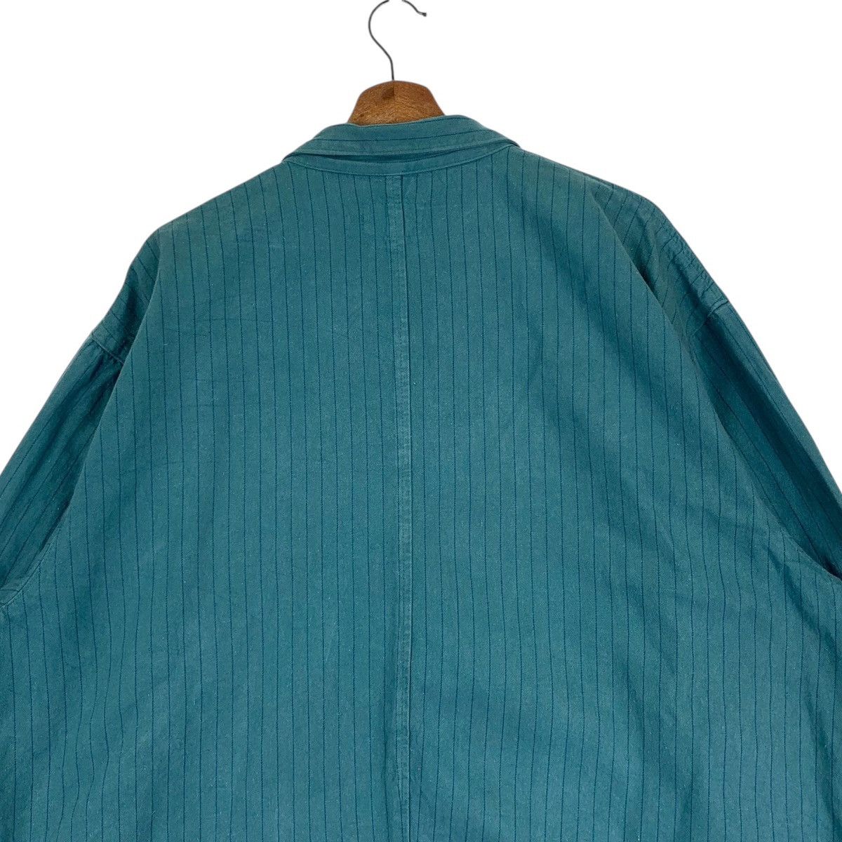 Japanese Brand Vintage Fittz Super Studio Stripe Button Jacket Size US L / EU 52-54 / 3 - 9 Thumbnail
