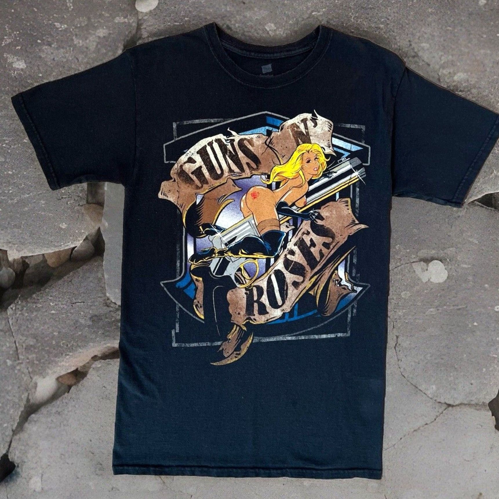 Vintage Guns N Roses Tour Shirt Small Black Mens Short Sleeve Vintage? No (Note: original is not vintage) Size US S / EU 44-46 / 1 - 2 Thumbnail