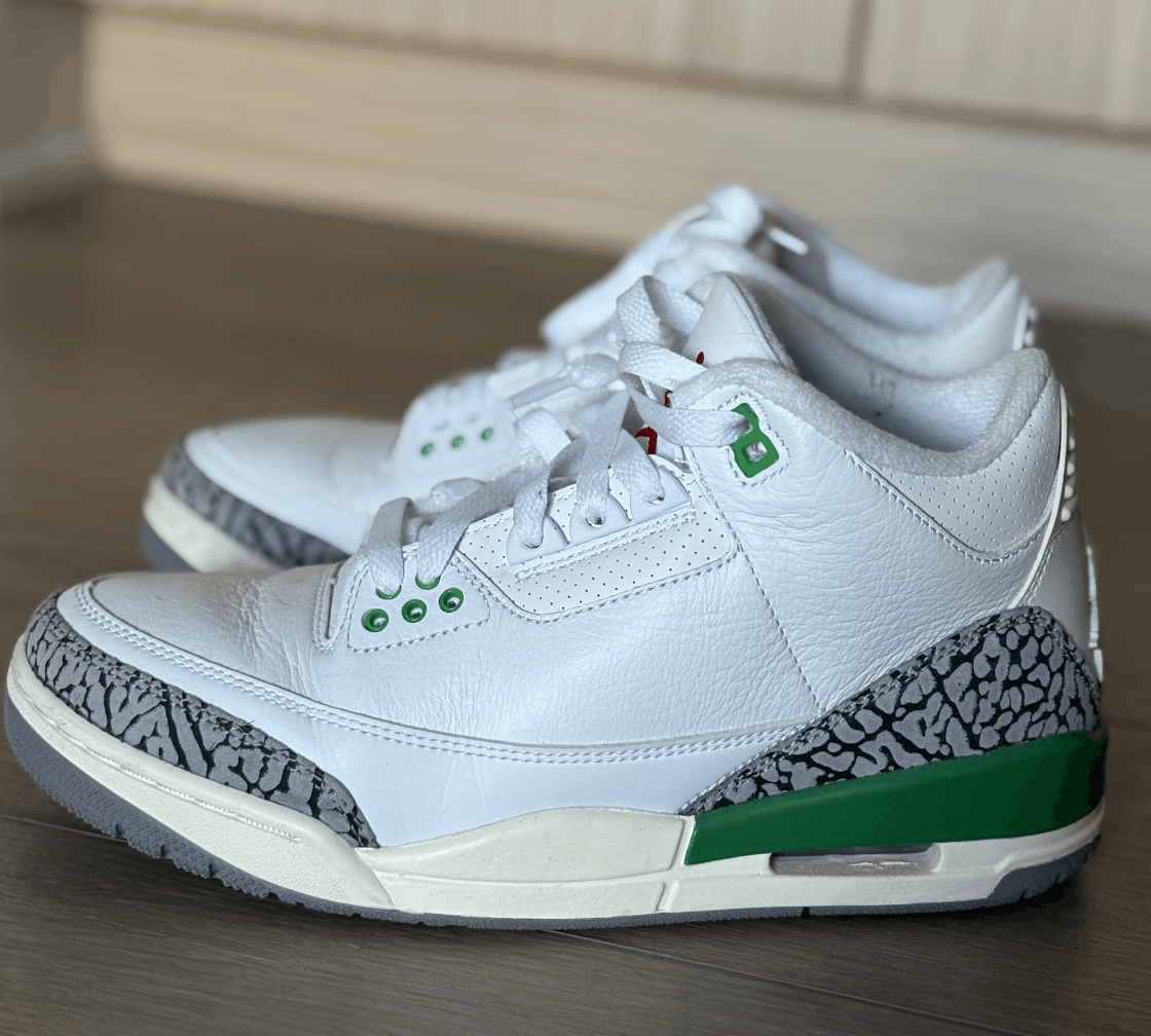 Jordan Brand Nike WMNS Air Jordan 3 Retro Lucky Green Women's 7.5 Size US 7.5 / IT 37.5 - 4 Thumbnail