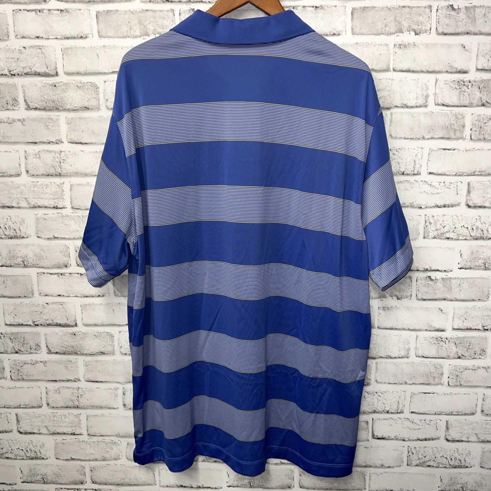 Nike VINTAGE Nike Golf Dri-Fit Polo Shirt Men's 2XL Blue Activewear Size US XXL / EU 58 / 5 - 5 Thumbnail