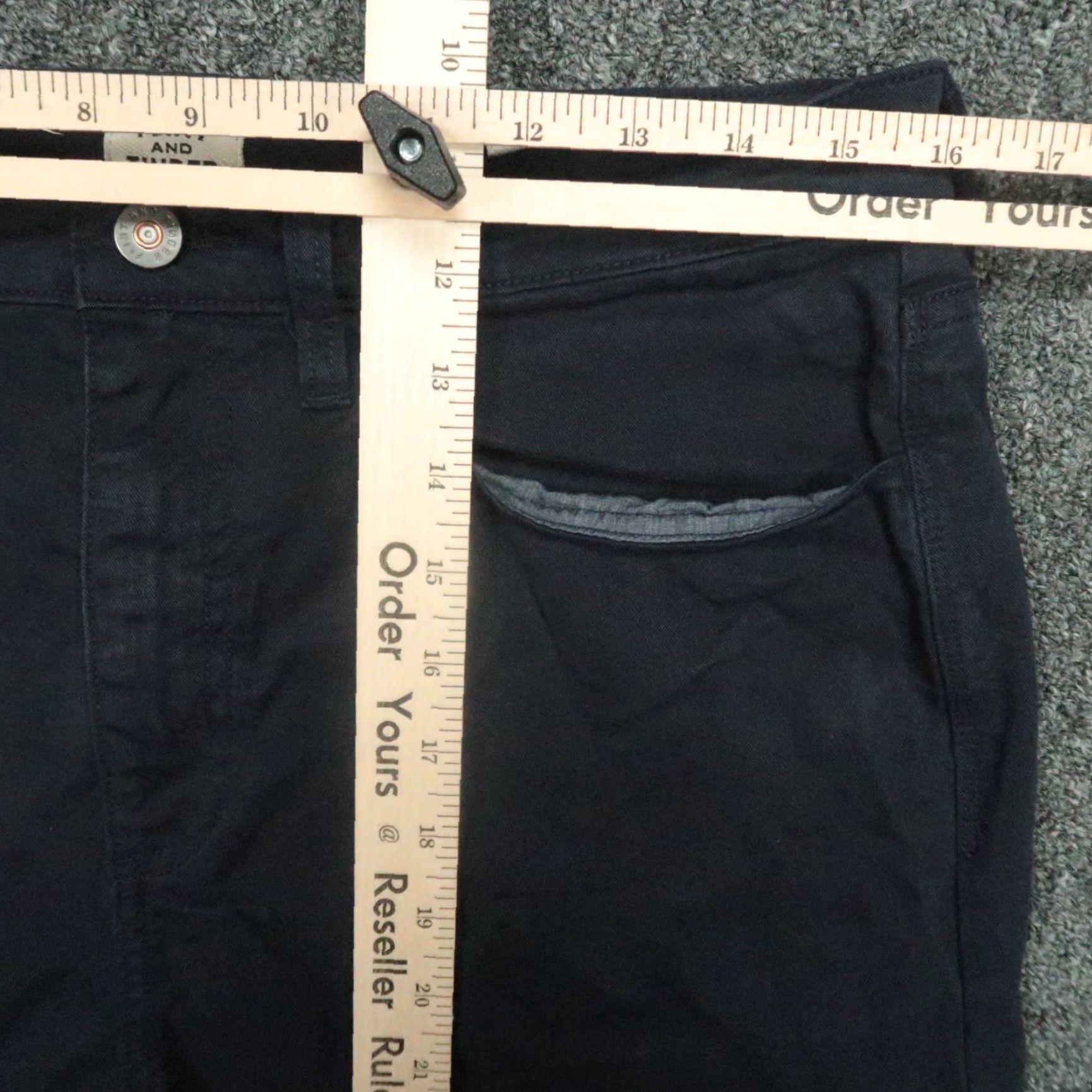 Flint & Tinder Pants Mens 32x32 Blue 365 Tapered Fit Trousers 5 Pocket Chino