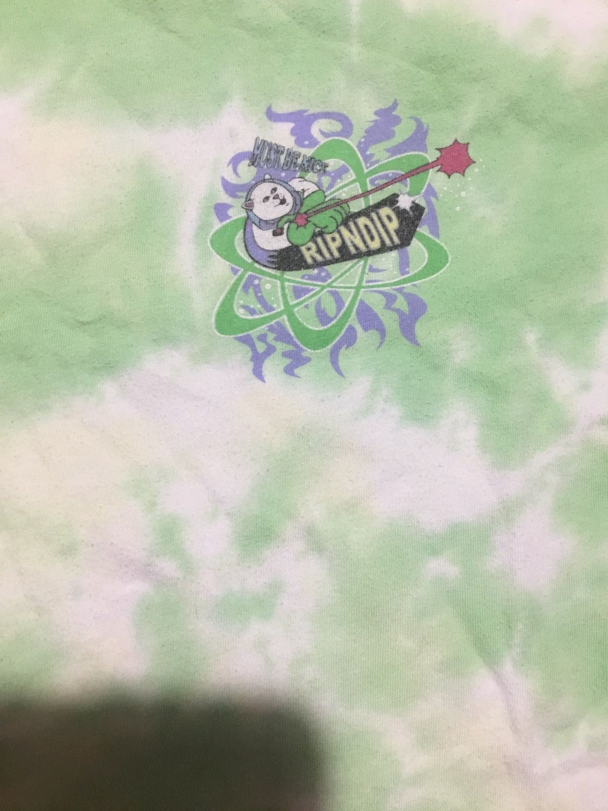 RIPNDIP RipNDip Green Tie Dye Crew Neck T Shirt Lord Nermal Size M Size US M / EU 48-50 / 2 - 3 Thumbnail