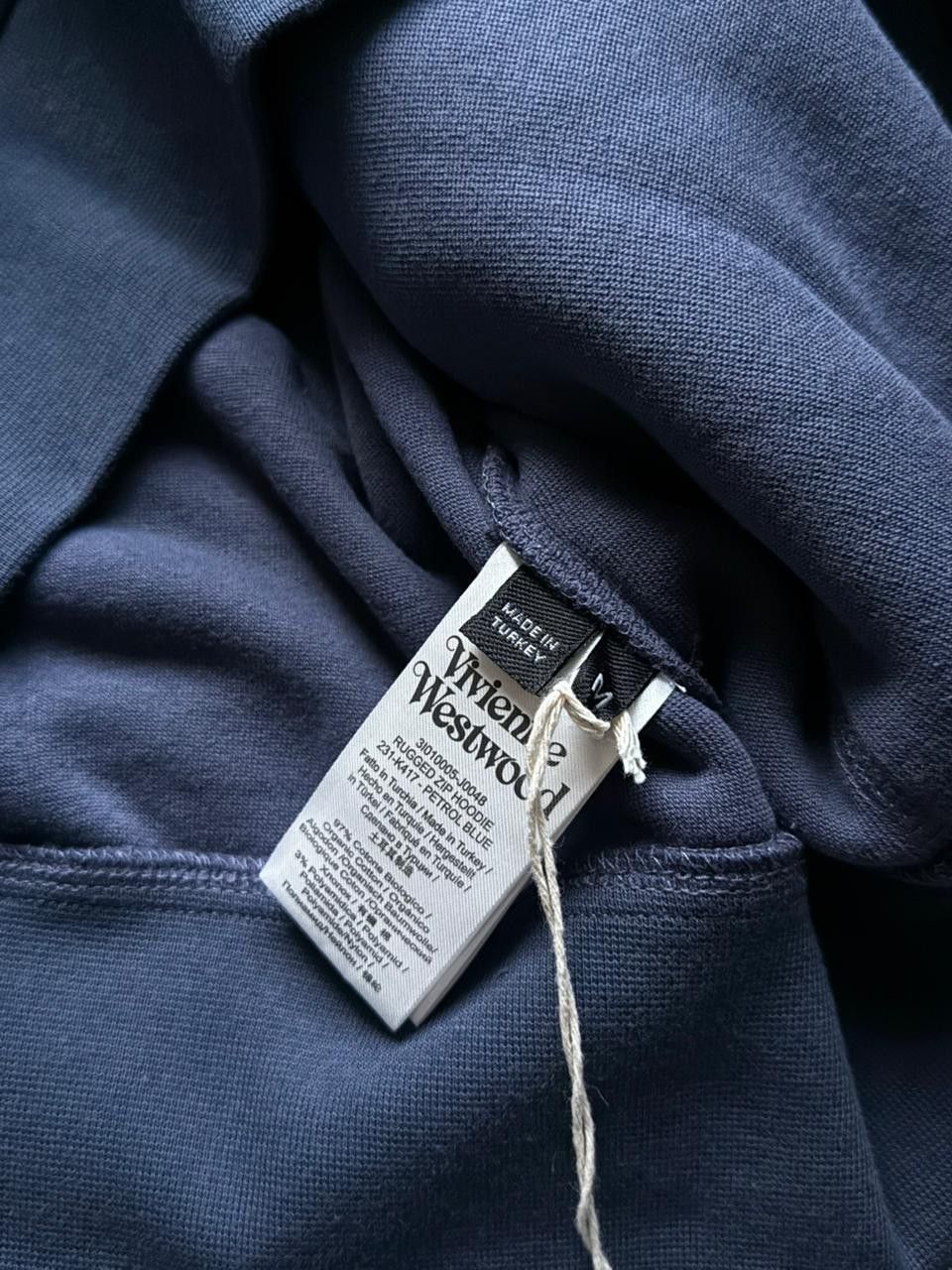 Vivienne Westwood CC28 Polar Rugged Zip Hoodie in Blue Size US M / EU 48-50 / 2 - 6 Thumbnail