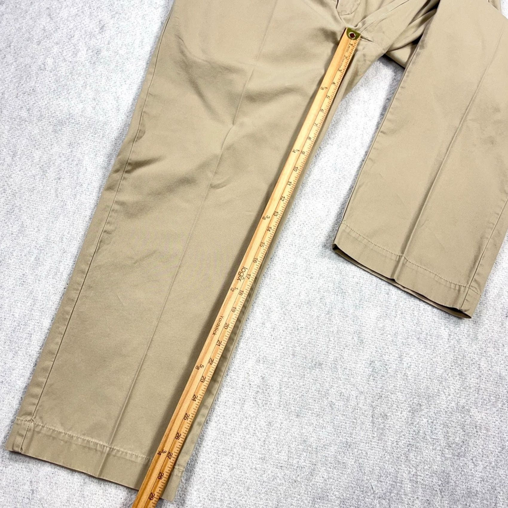 Polo Ralph Lauren Polo Ralph Lauren Pants Men 36x30 Chino Flat Front Straight 5-Pocket Beige Twill Vintage No Size US M / EU 48-50 / 2 - 7 Thumbnail