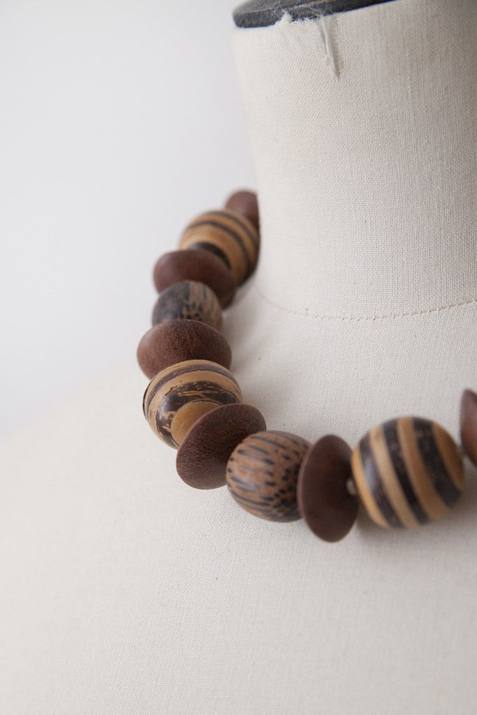 Celine 1990's wood necklace Size ONE SIZE - 4 Thumbnail