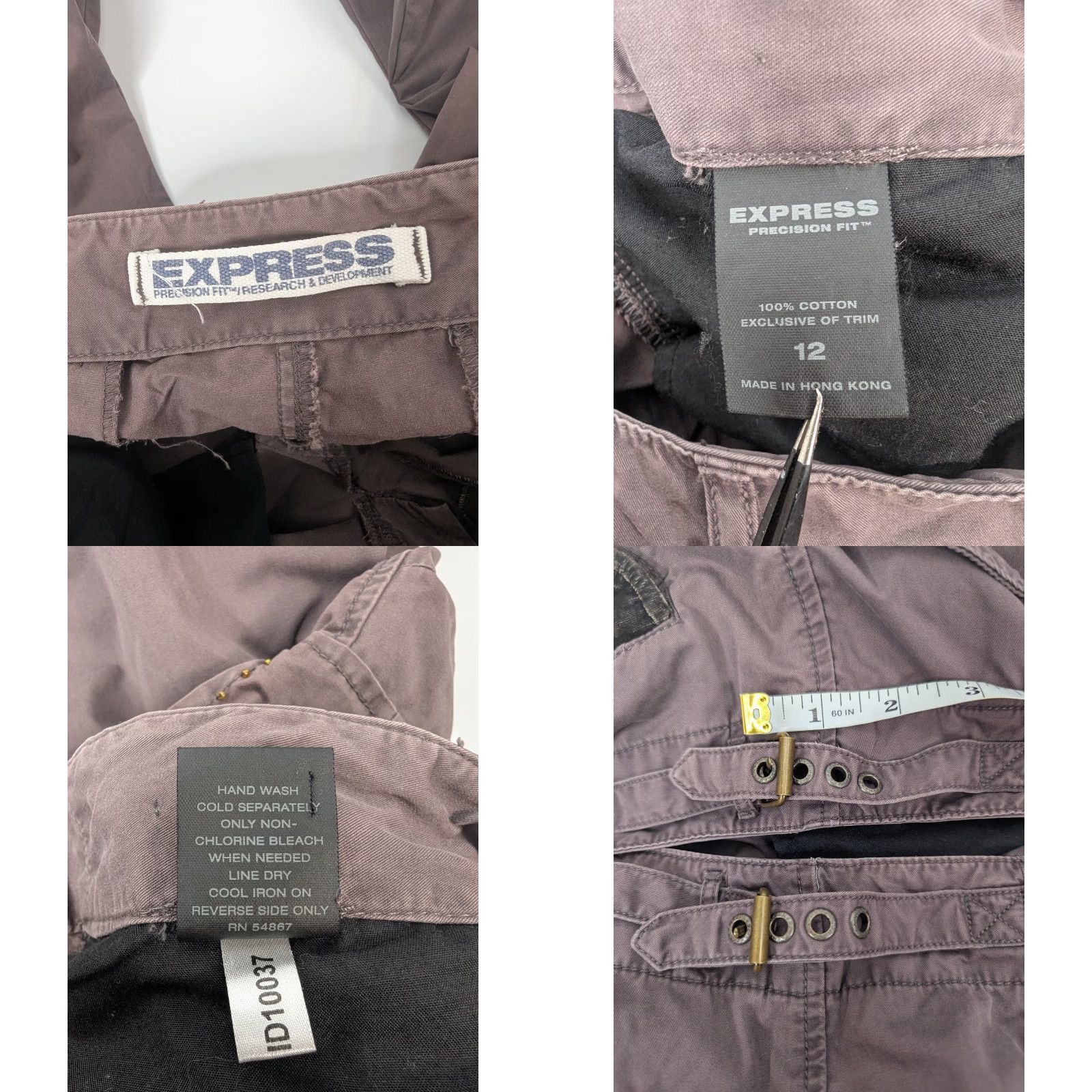 Express VINTAGE Express Velvet Cargo Pants Women's Size 12 Hip Hop Streetwear Y2K Brown Velvet Cargo Pants Beaded Express Hip Hop 2000s Girls Women Mens? Size 34" / US 12 / IT 48 - 9 Thumbnail