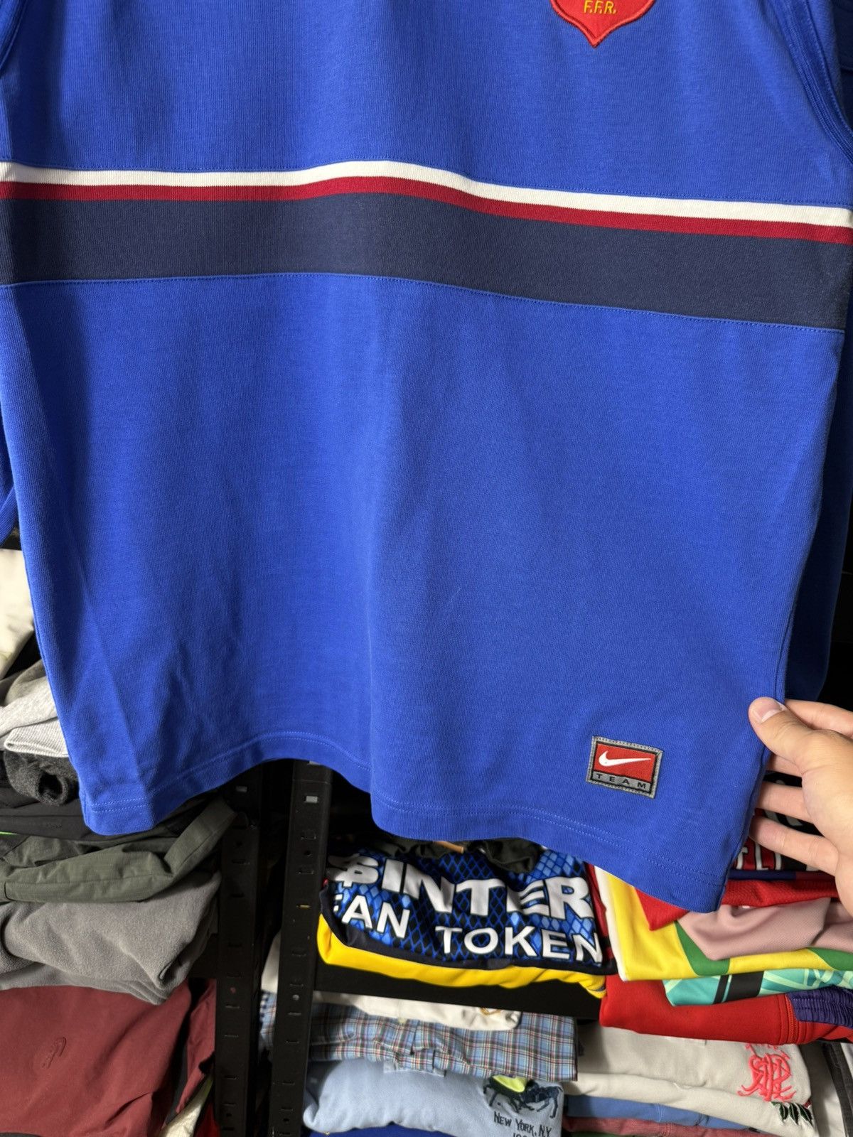 Nike Vintage 90s Nike France Rugby Union Rugby Jersey Long Sleeve Size US M / EU 48-50 / 2 - 4 Thumbnail