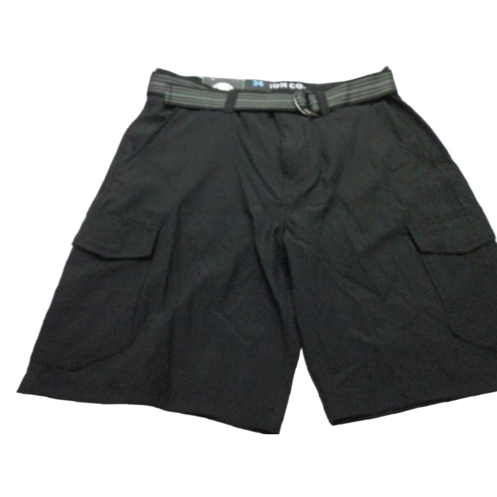Vintage IRON CO. Warder Cargo Shorts Belted Black Size 34 NEW Men Regular Cotton? (but can't assume material) Size US 34 / EU 50 - 1 Thumbnail