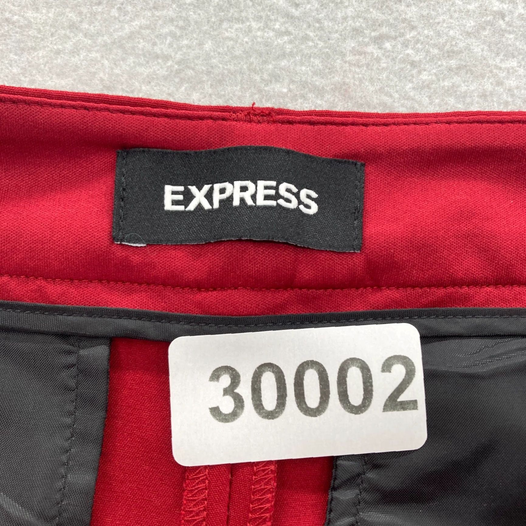 Express Express Publicist Ankle Pants Women's 4 Red Stretch Mid Rise Career NWOT Size 26" / US 2 / IT 38 - 4 Thumbnail