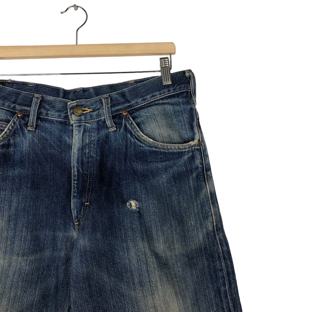 Japanese Brand 🔥Vintage Union Made Lee Raiders Denim Jeans Red Line Size US 34 / EU 50 - 6 Thumbnail