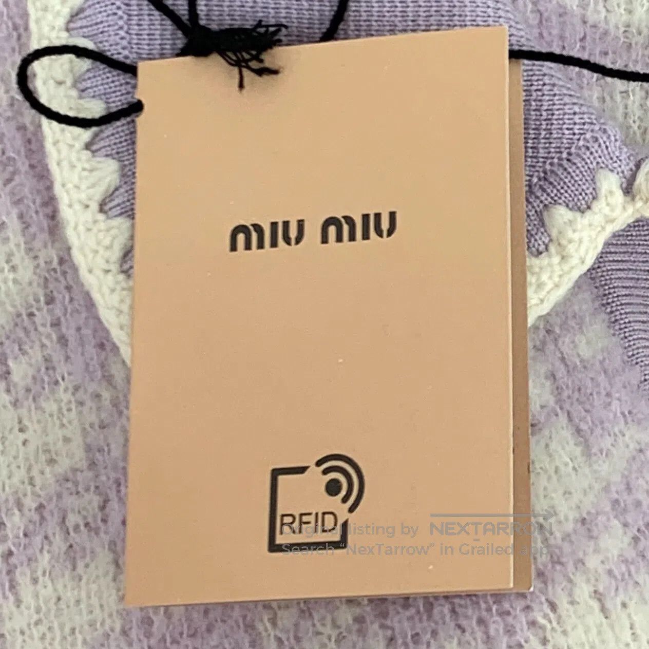 Miu Miu Miu Miu Light Purple Plaid Wool Peter Pan Collar Single Pe Size XS / US 0-2 / IT 36-38 - 9 Thumbnail