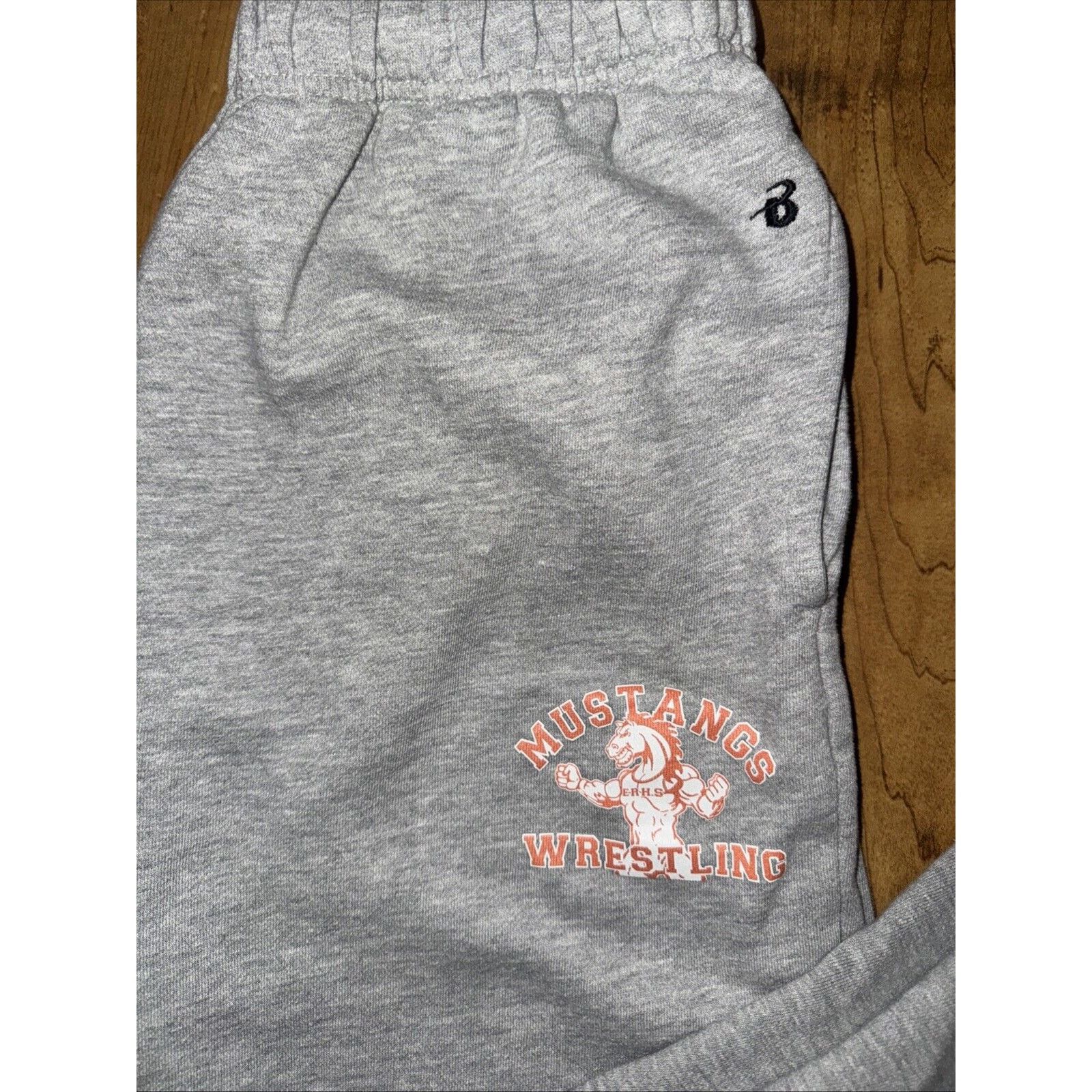 Vintage Badger Sport Mustangs Wrestling Sweatpants Gray M 28x26 Size US 28 / EU 44 - 2 Thumbnail