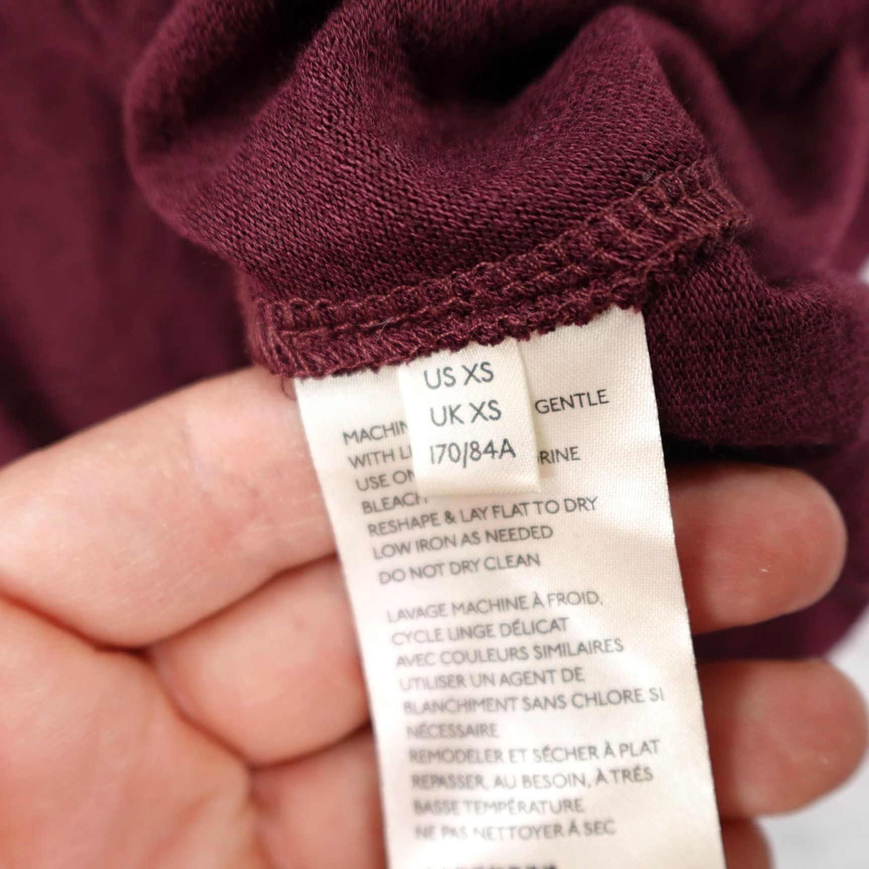 Free People Free People Shirt Womens XS Garnet Red Forever Your Girlfriend Empress Top Knit Womens Size XS / US 0-2 / IT 36-38 - 5 Thumbnail