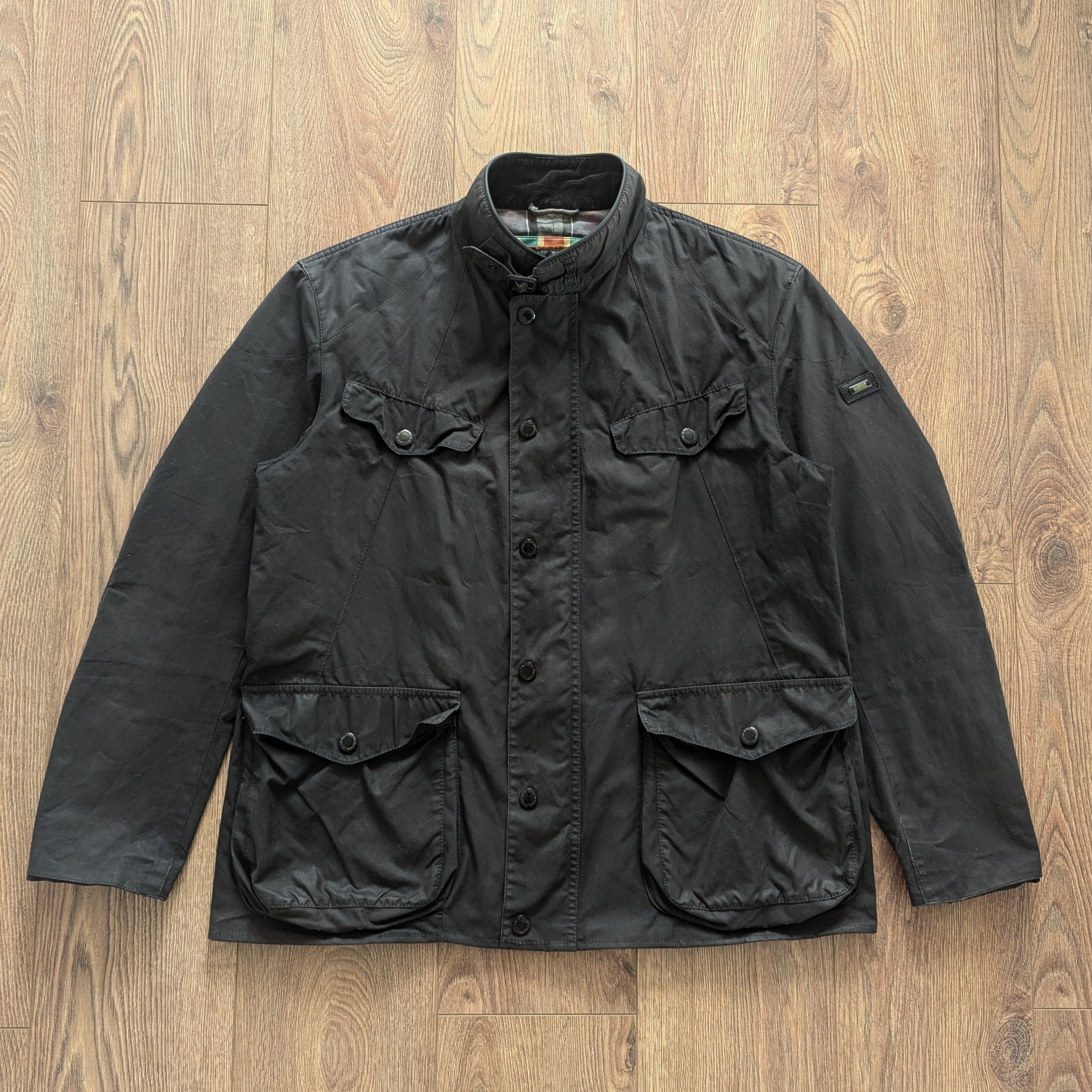 Barbour Waxed Barbour International Camerton Wax Jacket Waxed Cotton Black Grailed